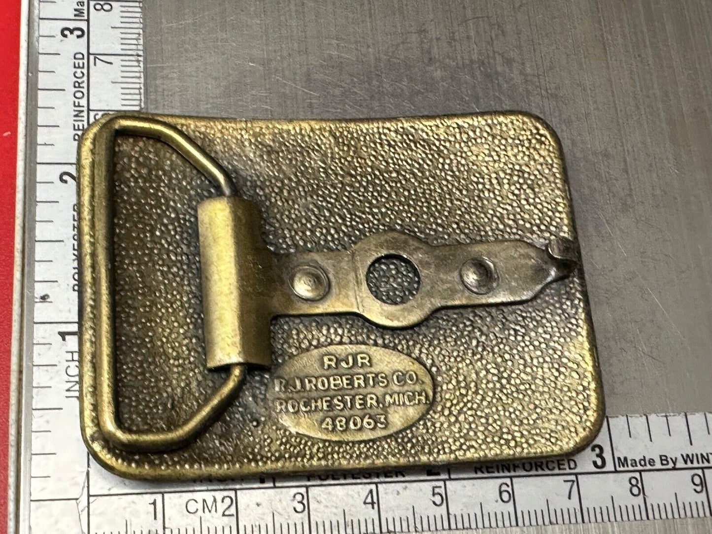 Antique Chevrolet Chevy Car Collectors Belt Buckle by RJR Roberts Co