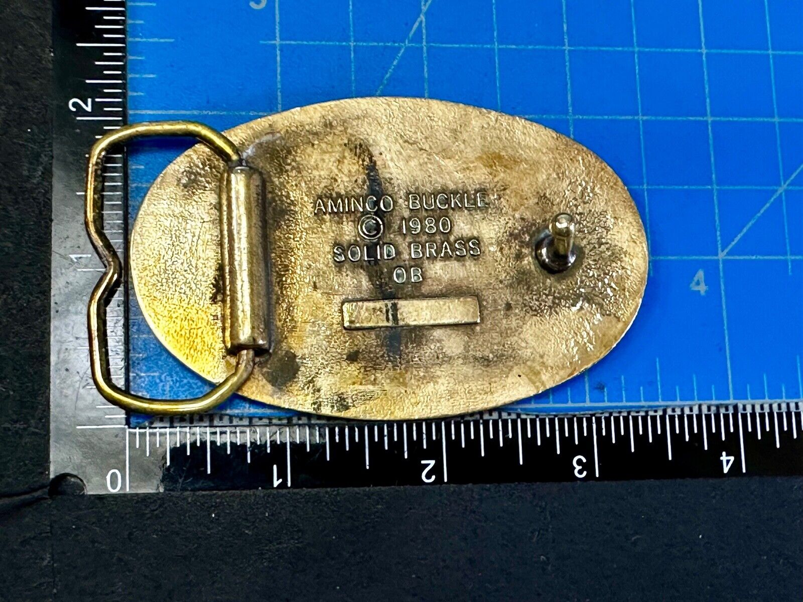 A Genuine Mechanic We come through in a clutch -Aminco 1980 Brass Belt Buckle