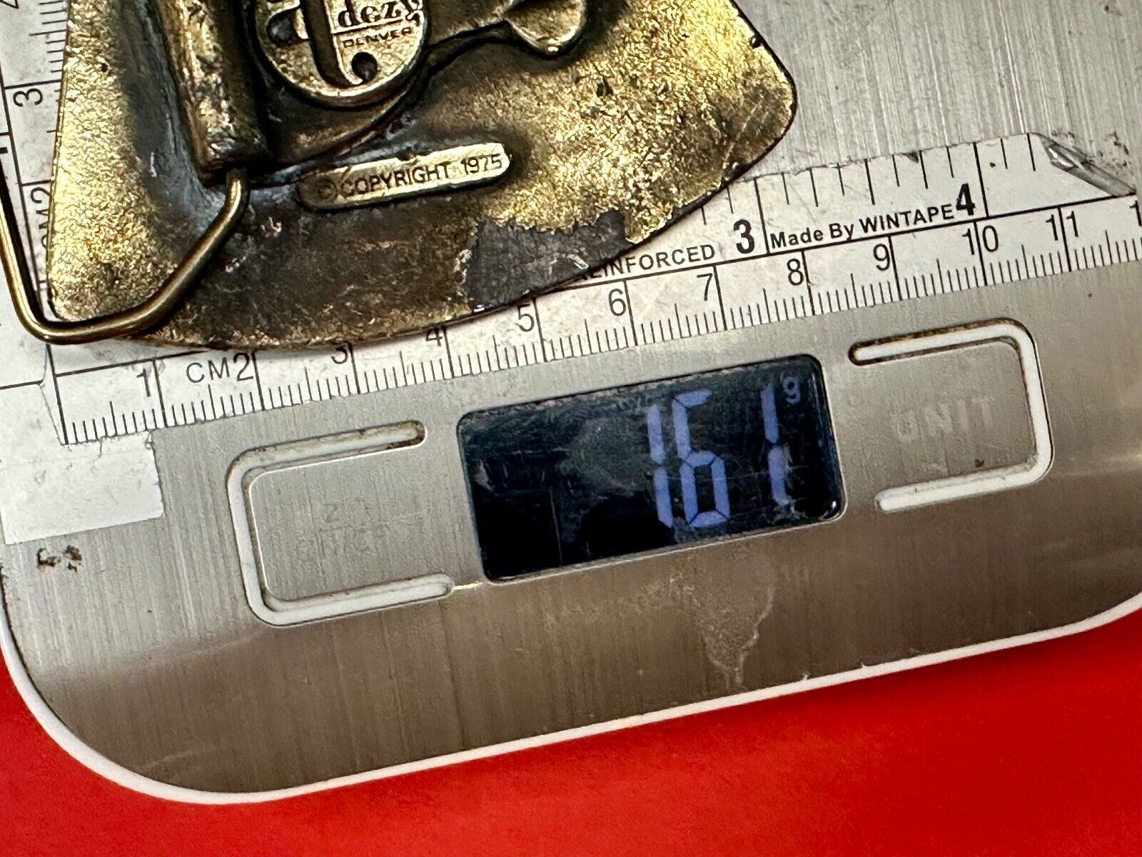 Vintage 1975 Dirt Bike Adzes sporting biking motorcycle belt buckle