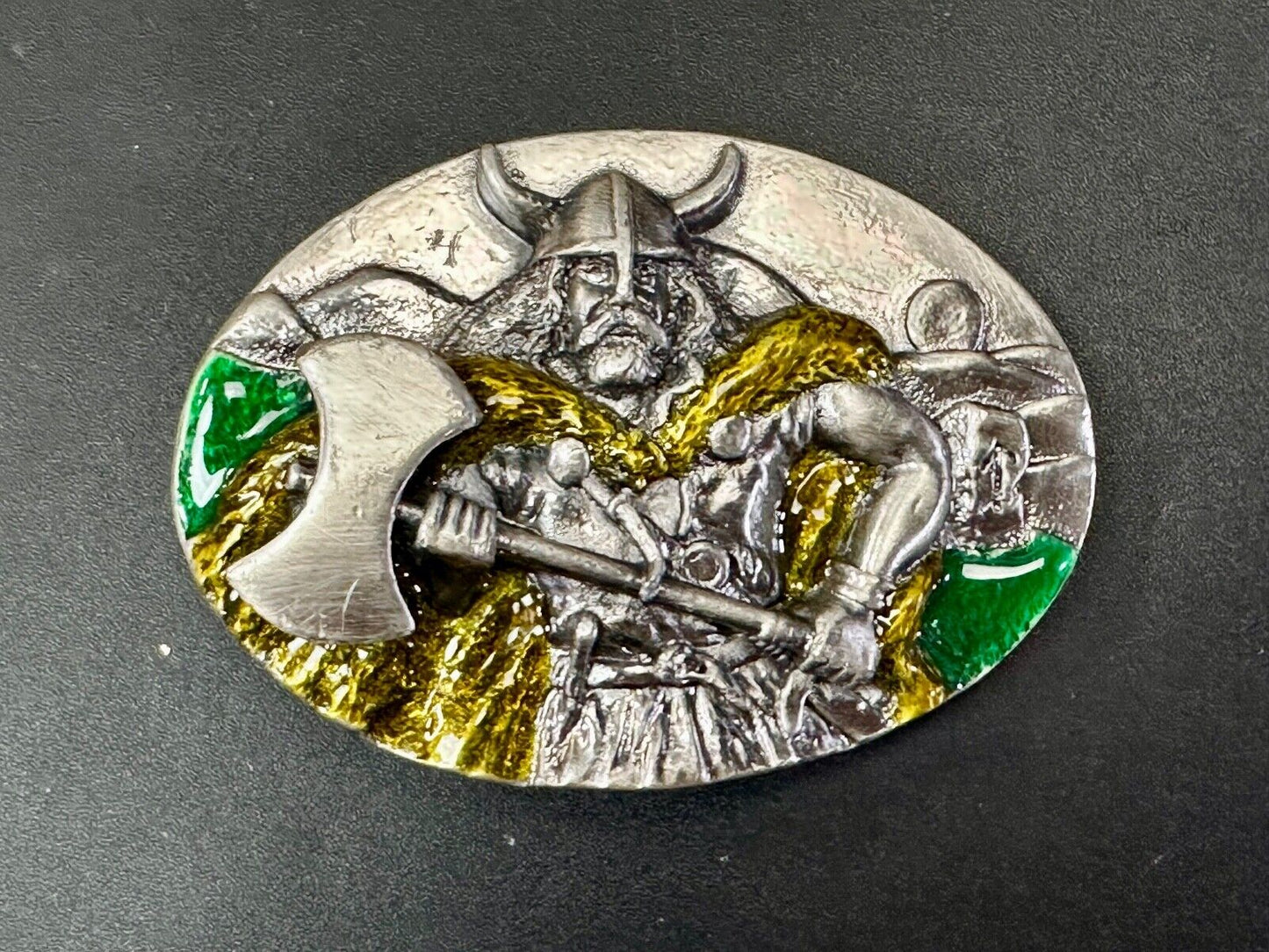 Viking Medieval Battle Axe, Warlord, Celtic Warrior vintage Belt Buckle