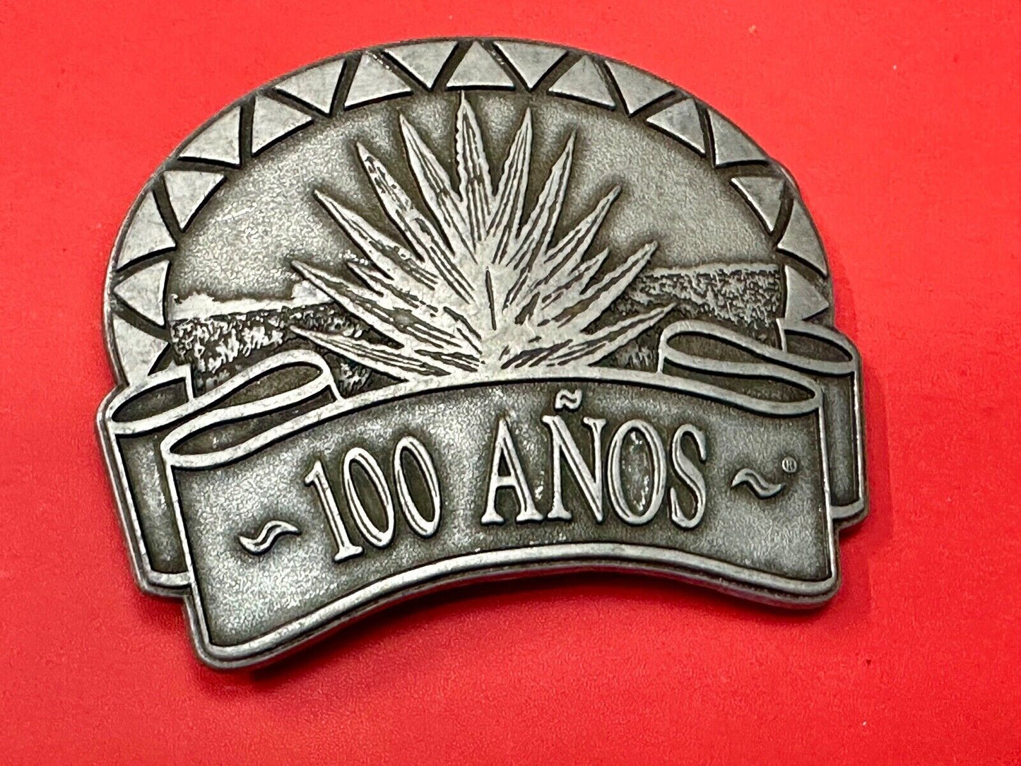 100 Anos (Years) Tequila Company Promo Advertising Belt Buckle