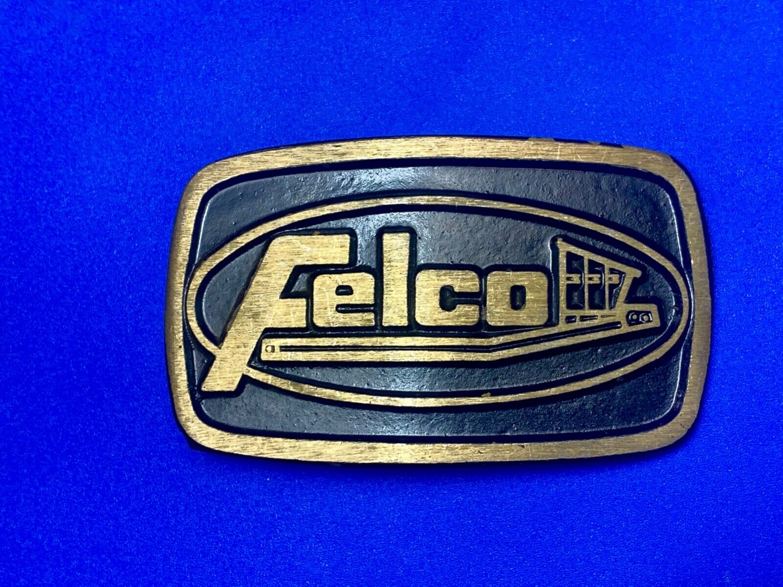 Vintage FELCO Excavator Attachments Heavy Machinery Coal Mining belt buckle