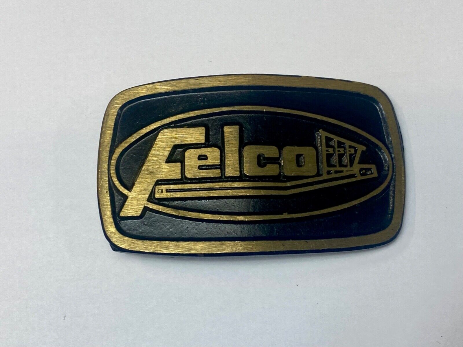 Vintage FELCO Excavator Attachments Heavy Machinery Coal Mining belt buckle