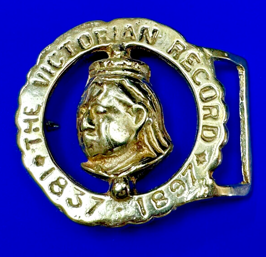 The Victorian Record Queen Victoria Royalty Horse Medallion Belt Buckle