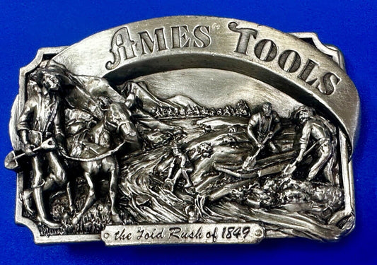 Ames Tools The Gold Rush of 1849 Commemorative Limited Siskiyou 90's Belt Buckle