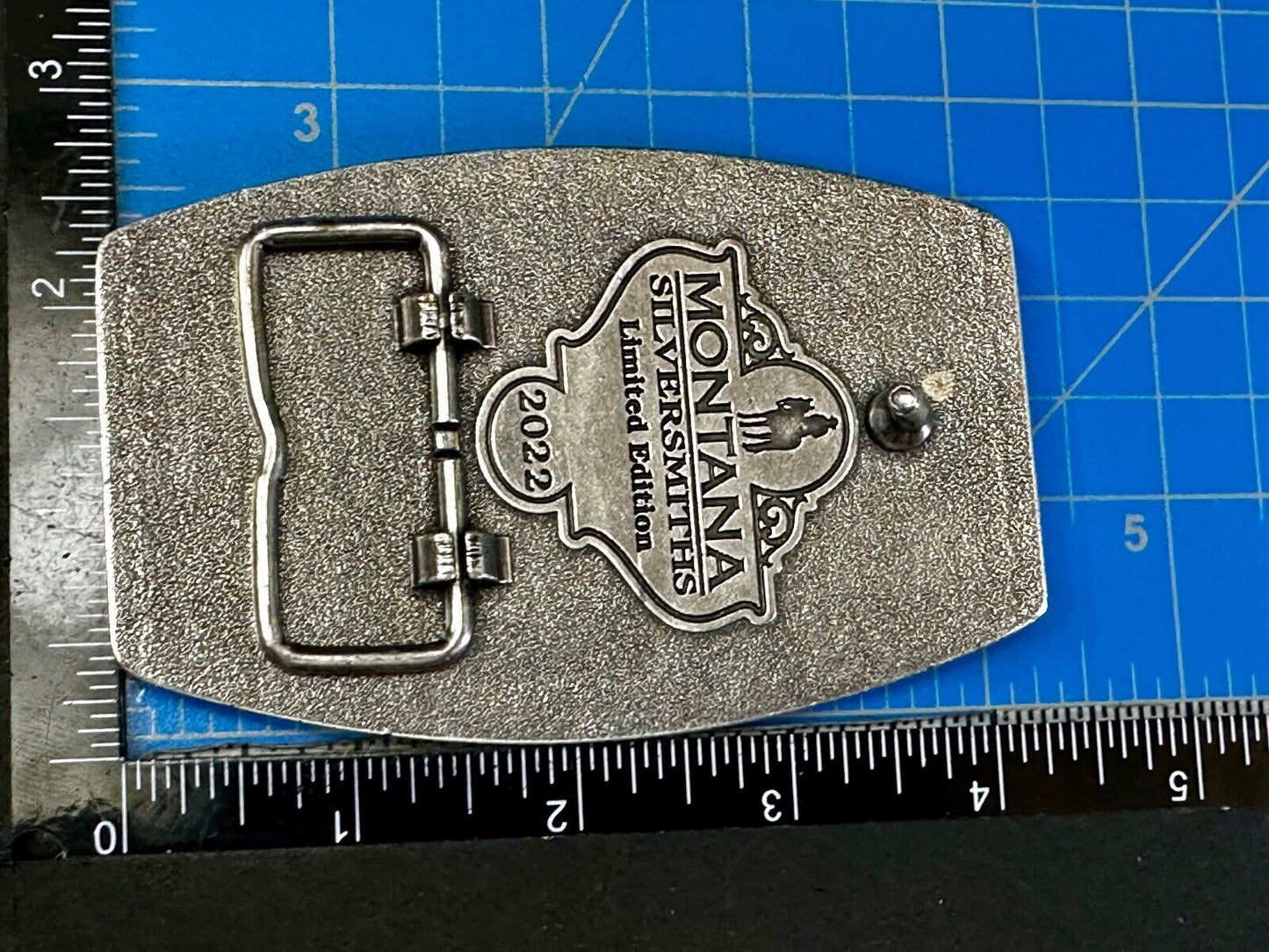 2022 Pendleton Whisky Let'er Buck Montana Silversmith Rodeo Cowboys Belt Buckle