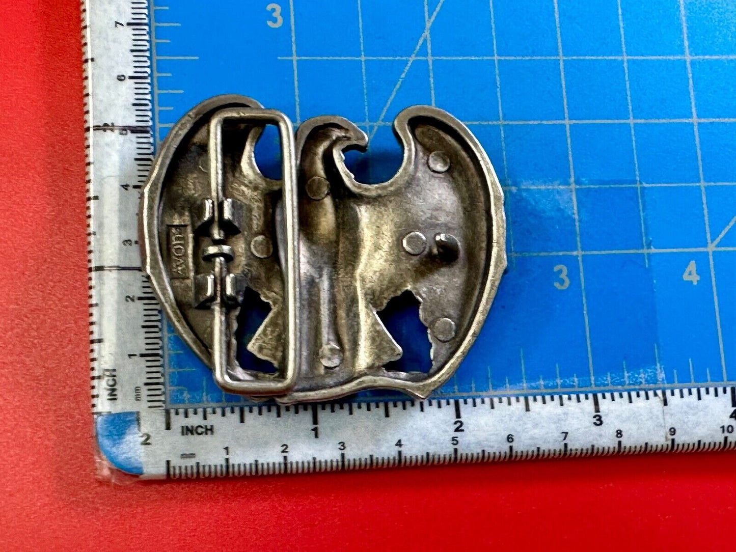 American Pride Patriotic USA Eagle Western cowboy Vintage belt buckle by Avon