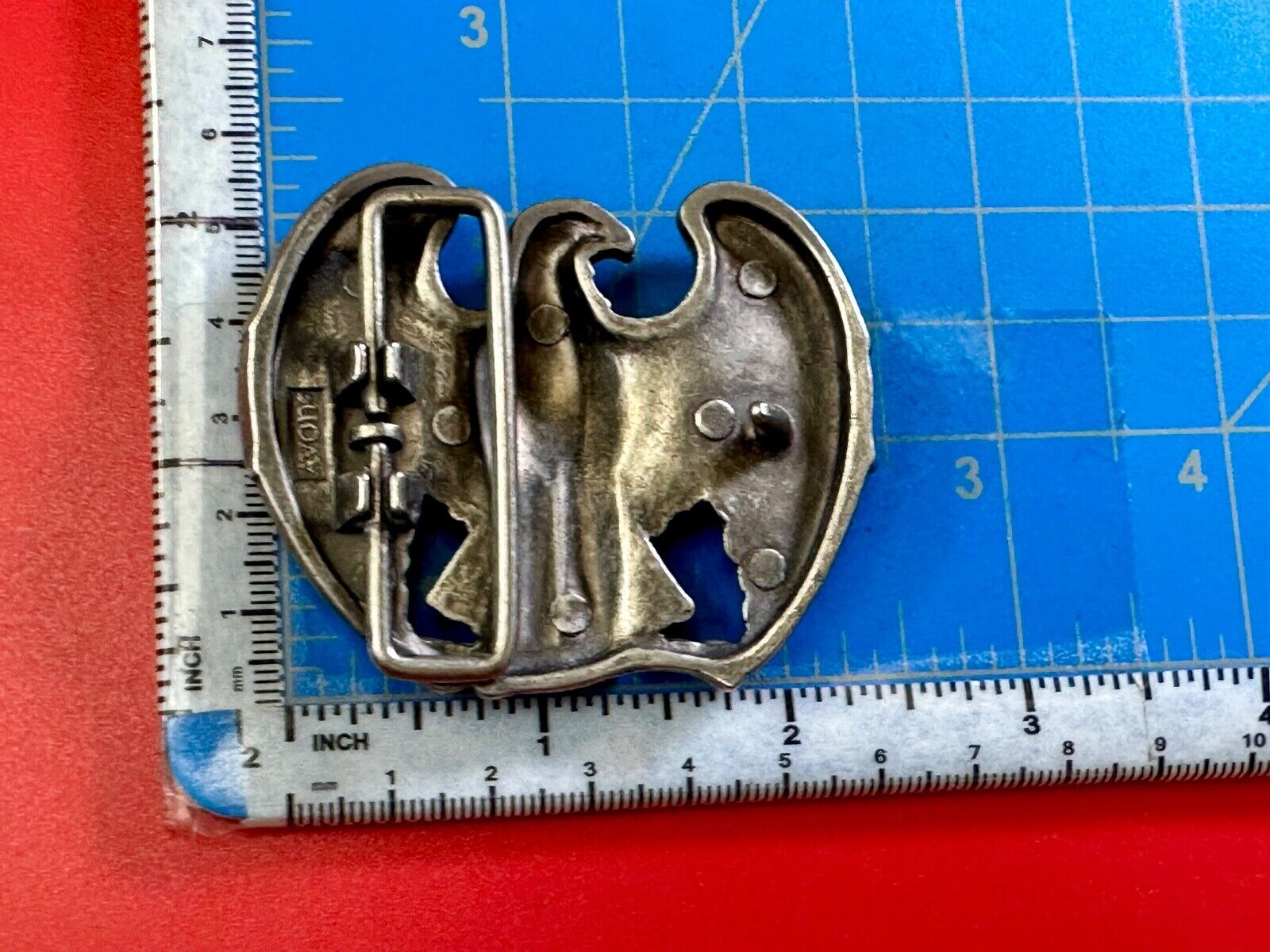 American Pride Patriotic USA Eagle Western cowboy Vintage belt buckle by Avon