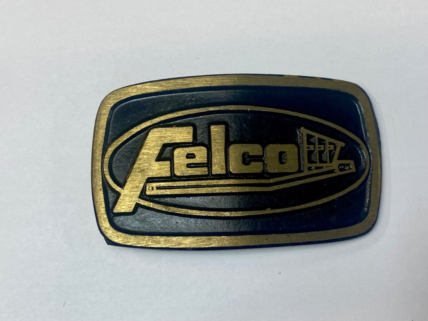 Vintage FELCO Excavator Attachments Heavy Machinery Coal Mining belt buckle