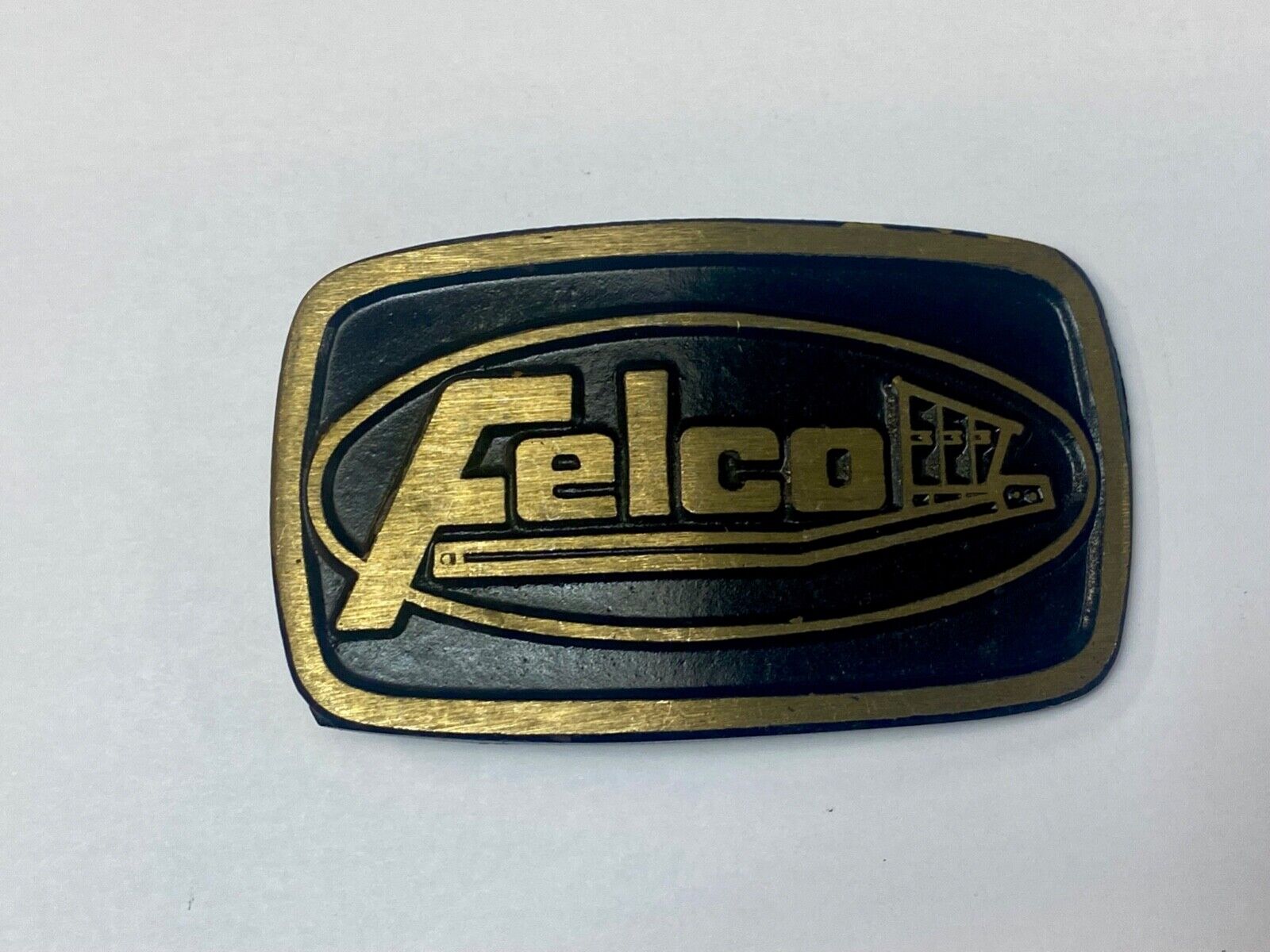 Vintage FELCO Excavator Attachments Heavy Machinery Coal Mining belt buckle