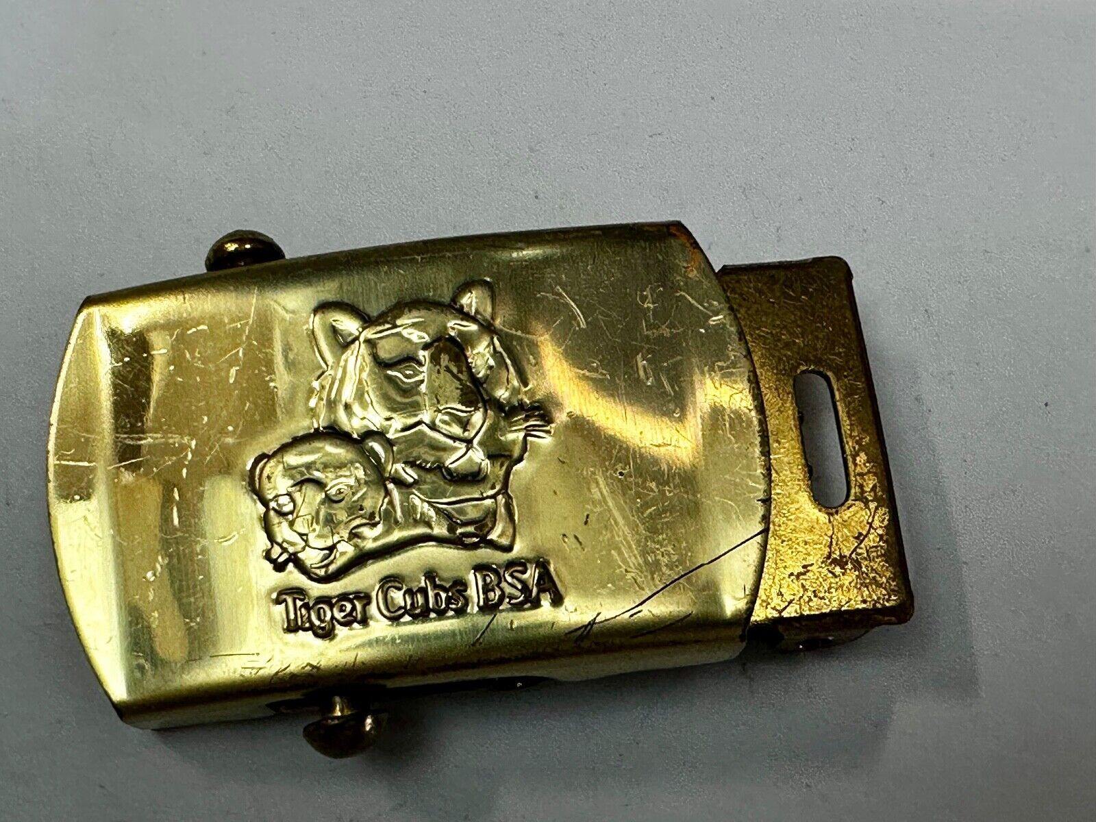 Tiger Cub Scout Replacement Solid Brass USA made Uniform Belt Buckle