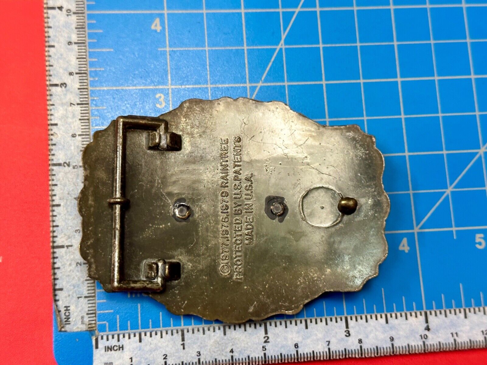 70's Raintree Steam Locomotive Belt Buckle Vintage Collectors RR Railroad Trains