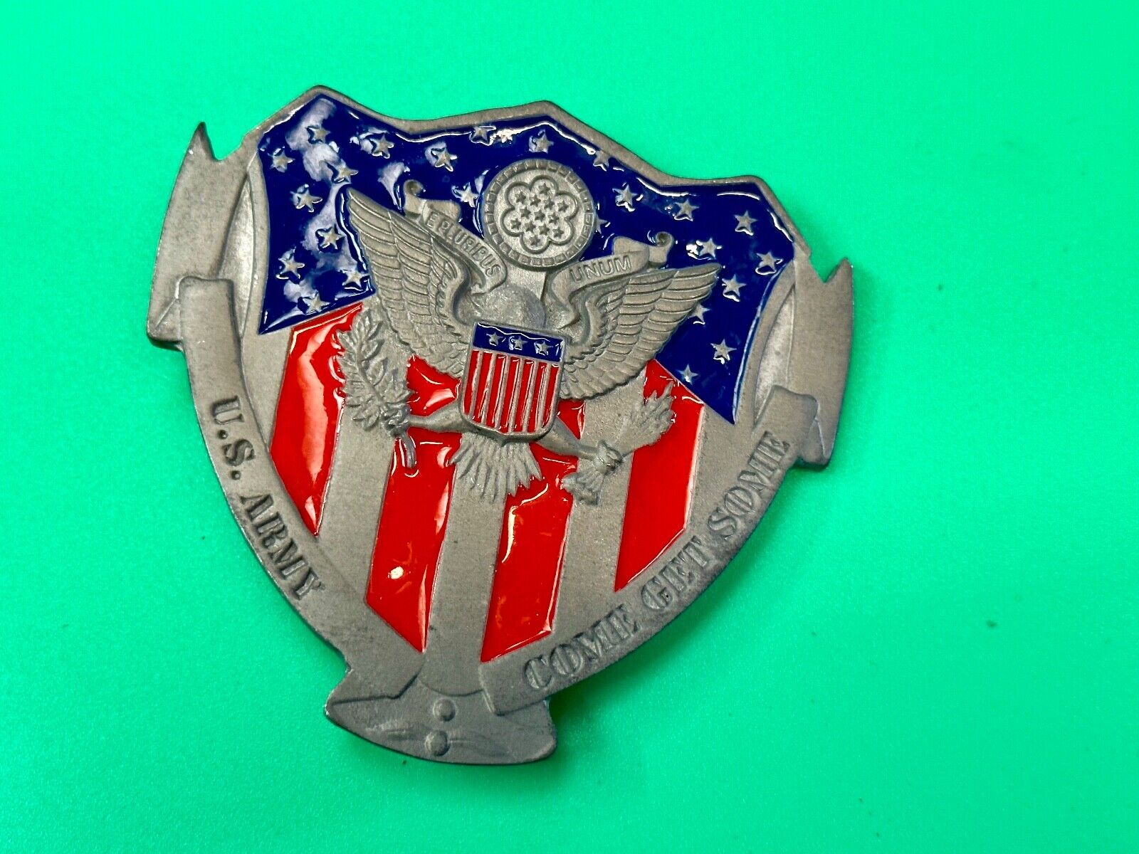U.S. Army Patriotic America Belt Buckle Come Get Some Buckle Great American Prod