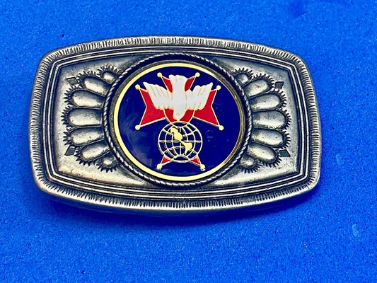 Unknown To Me Dove? As Picture Centerpiece In Southwest Vibebelt Buckle 