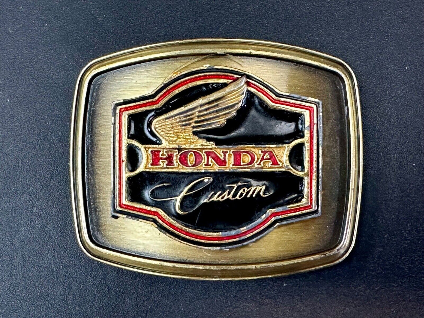 vintage 1979 Hondan Goldwing Custom Riantere belt buckle