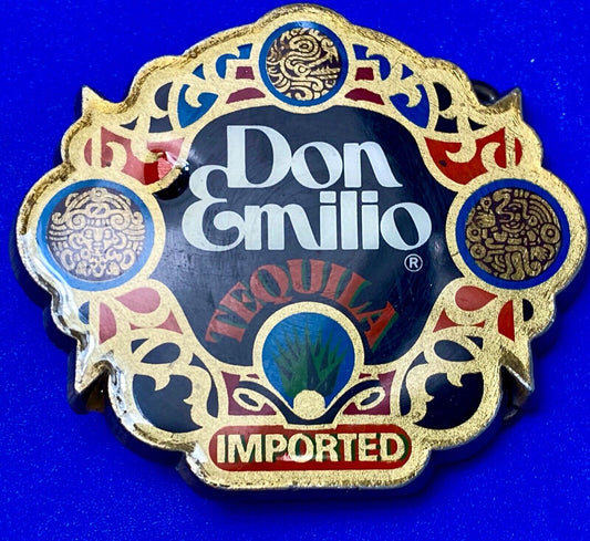 Vintage Don Emilio Belt Buckle Collectors Imported Tequila Advertising