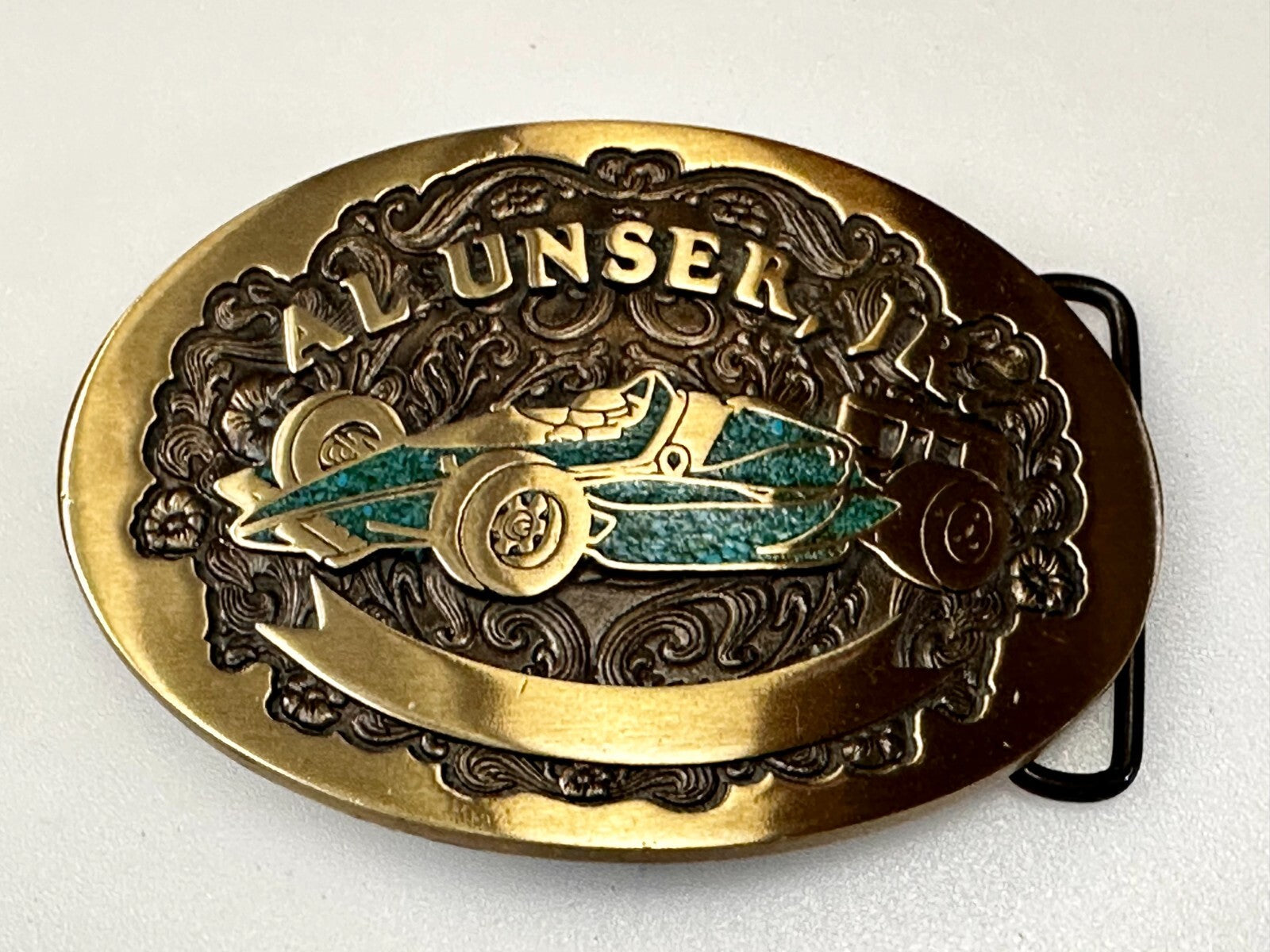 Al Unser Jr. Indianapolis 500 Car Advanced Casting Race Fans Belt Buckle