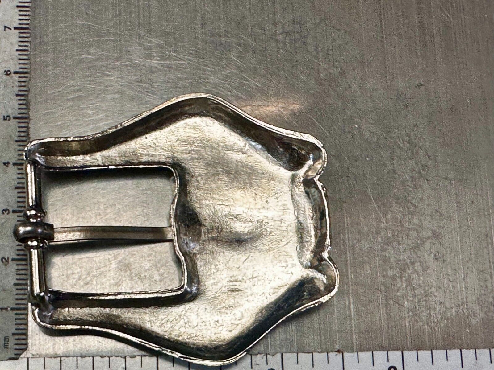 Unique Small Replacement Western Silver Tone Vintage Belt Buckle