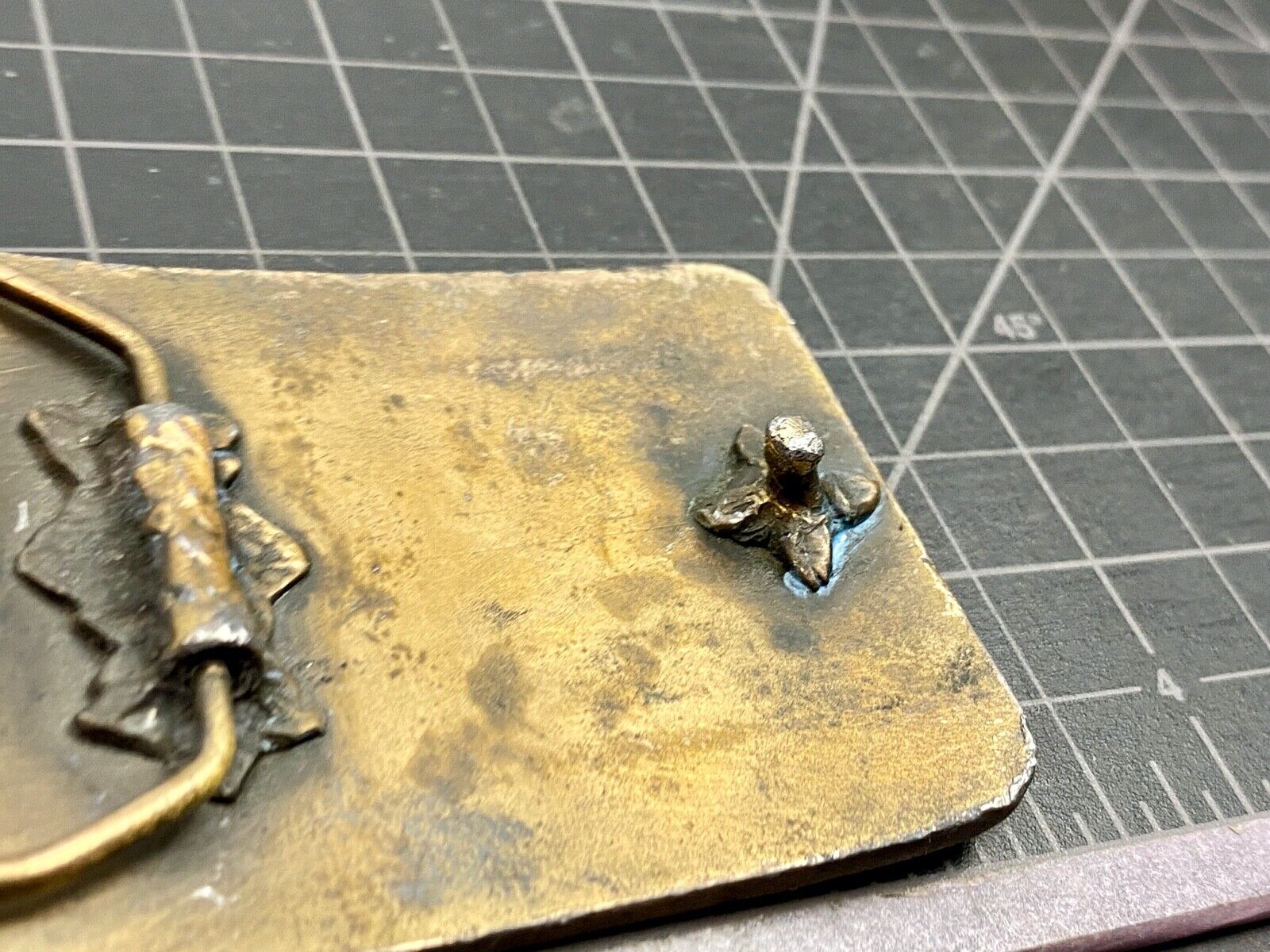 Vintage Inland company belt buckle - truck parts company 