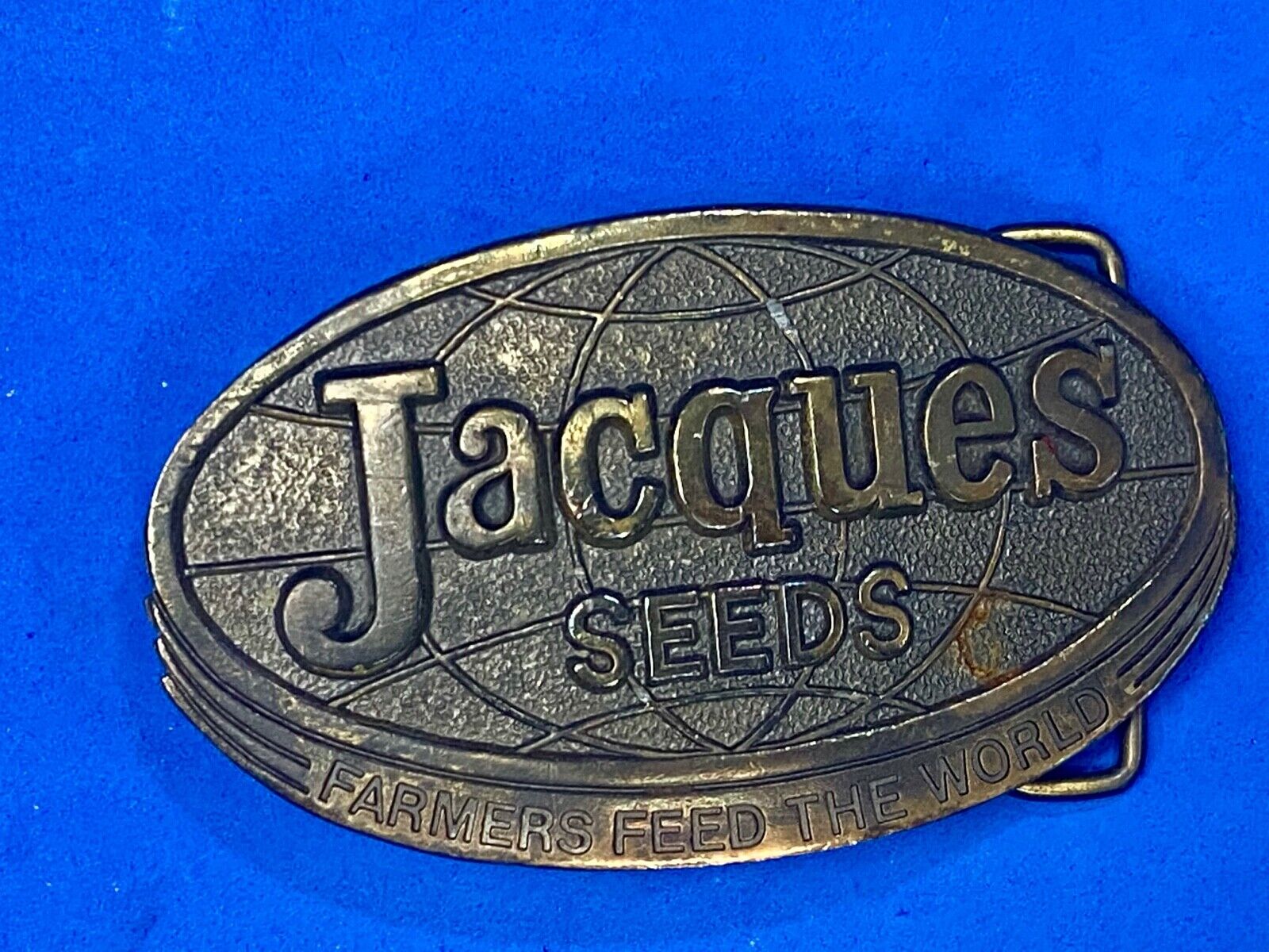 Vintage Jacques Seeds USA Farming Limited Edition 1977 Belt Buckle by Lewis 