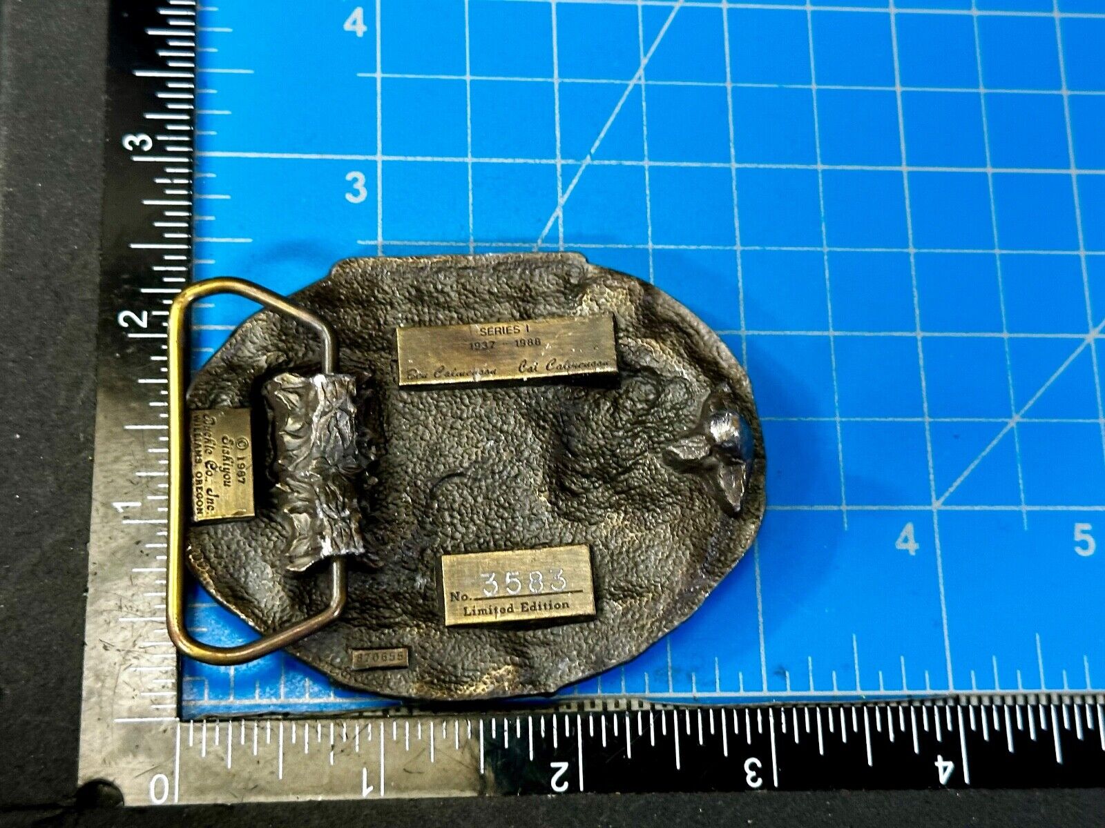 TISCO 51 Years Tractor Implement Supply Co. Belt Buckle Vintage 1987 by Siskiyou