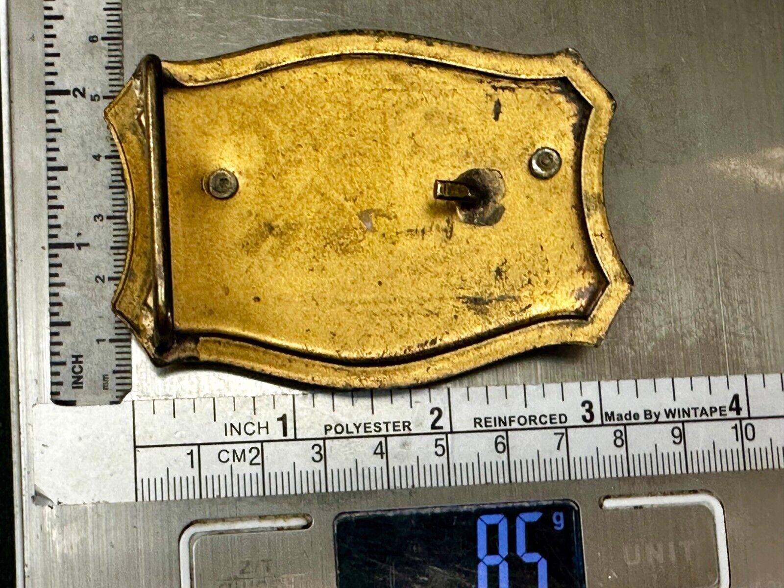 Antique Dancing Couple Formal Waltz Ballroom Gold Tone Western Belt Buckle