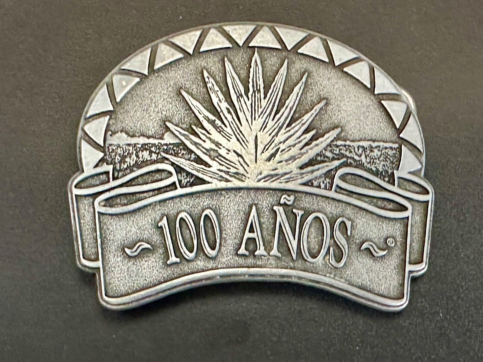 Tequila Brand  100 Anos curved Vintage Adverting Belt Buckle