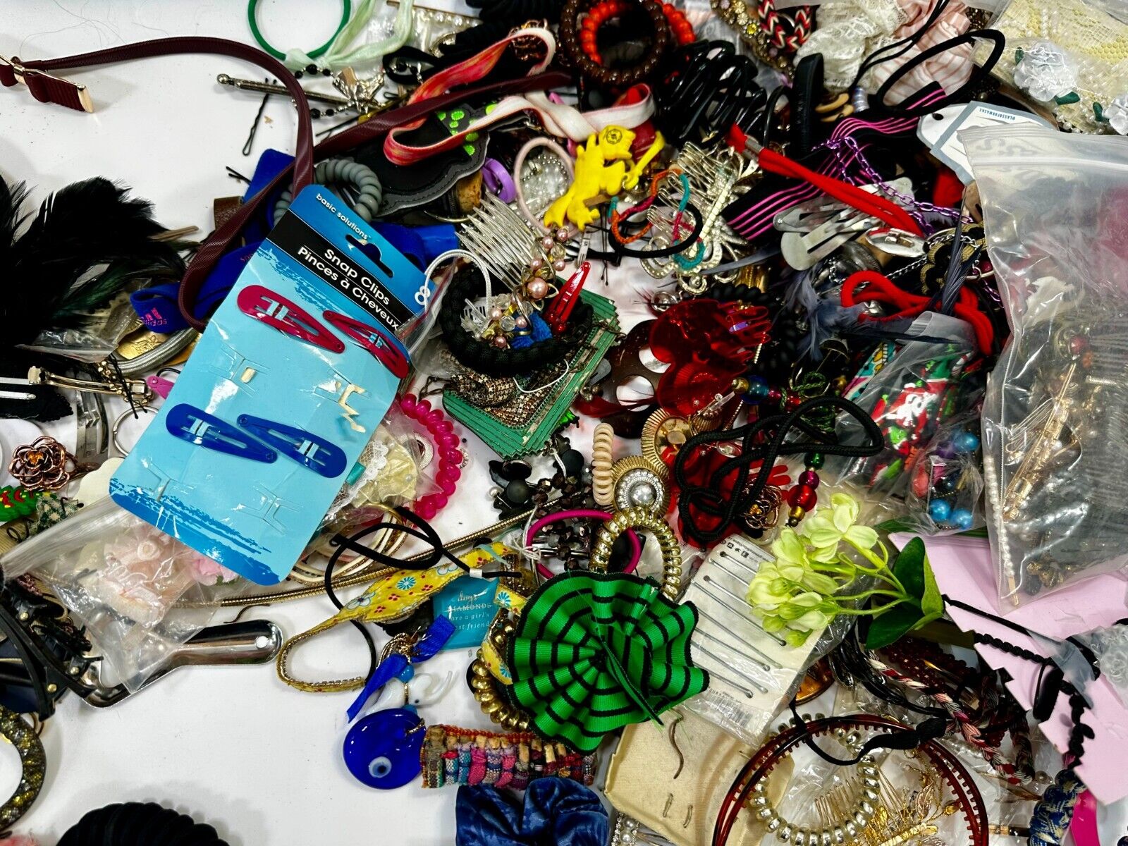 Almost 13 pounds of Hair Accessories -  Resale Bulk Lot, Junk Drawer Grab Bag