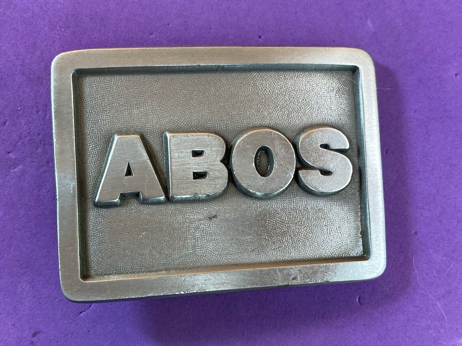Abos American Board Of Orthopaedic Surgery? Vintage Solid Pewter Belt Buckle  - 
