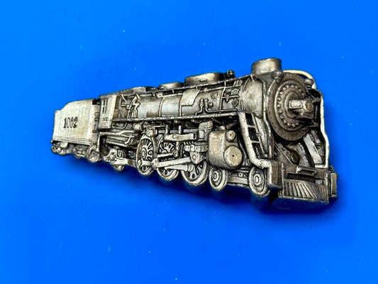 Train Steam Locomotive Vintage 1978 Cutout RR Bergamot Belt Buckle