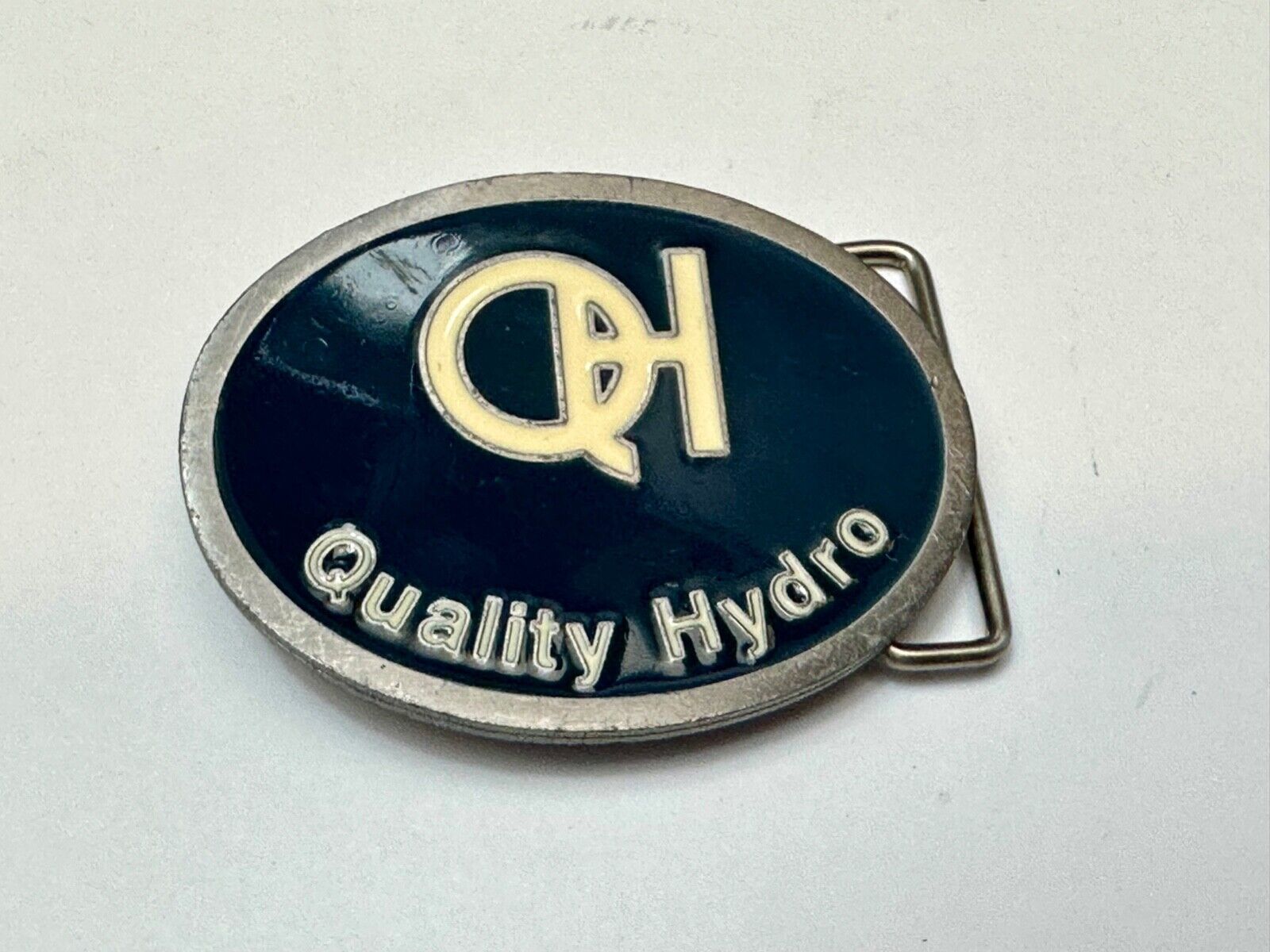 Vintage  QH Quality Hydro Promotional Company Prairie, WI  belt buckle