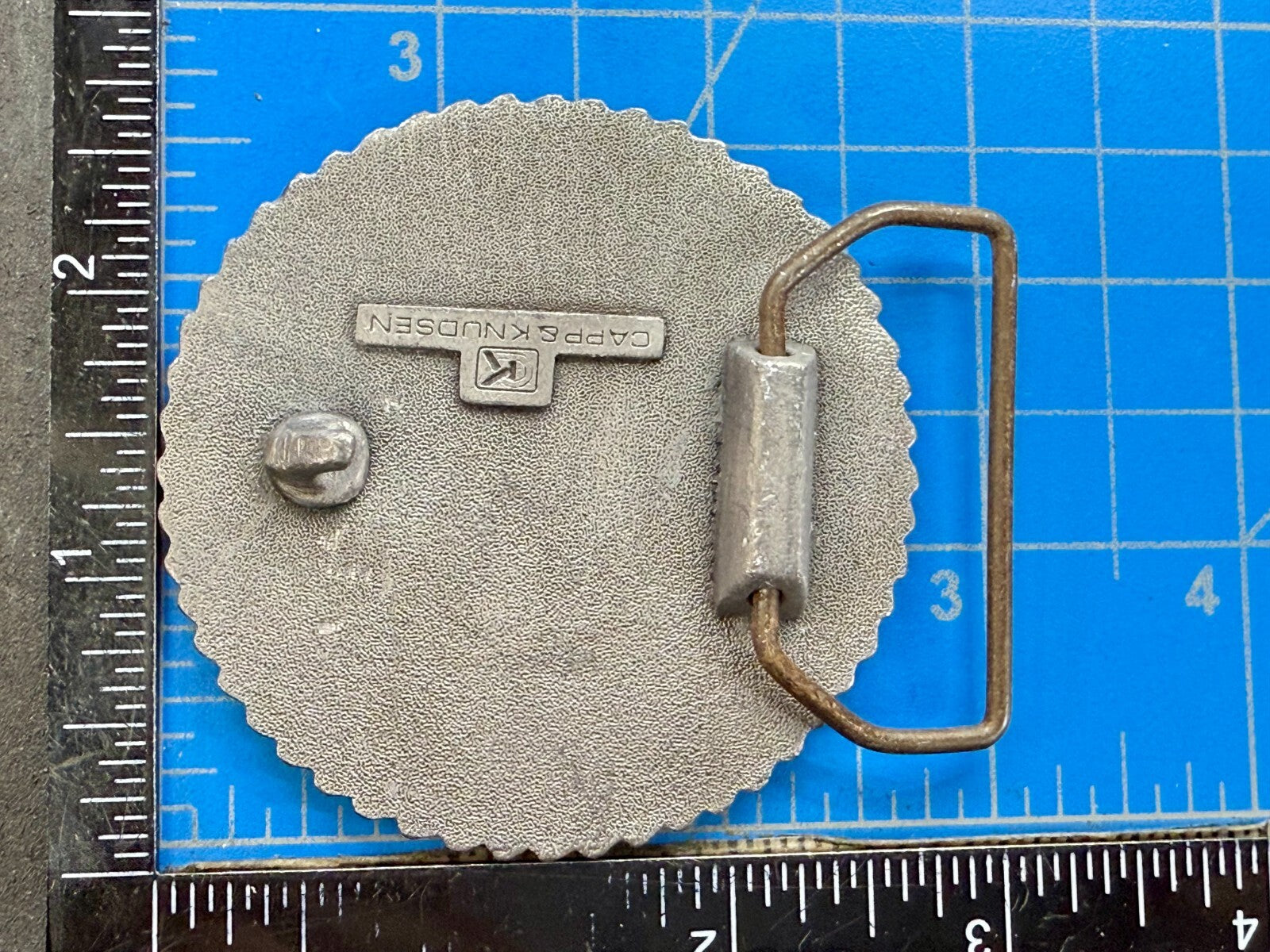 United Steelworkers of America USWA Union Est. 1942 CAPP & KNUDSEN Belt Buckle
