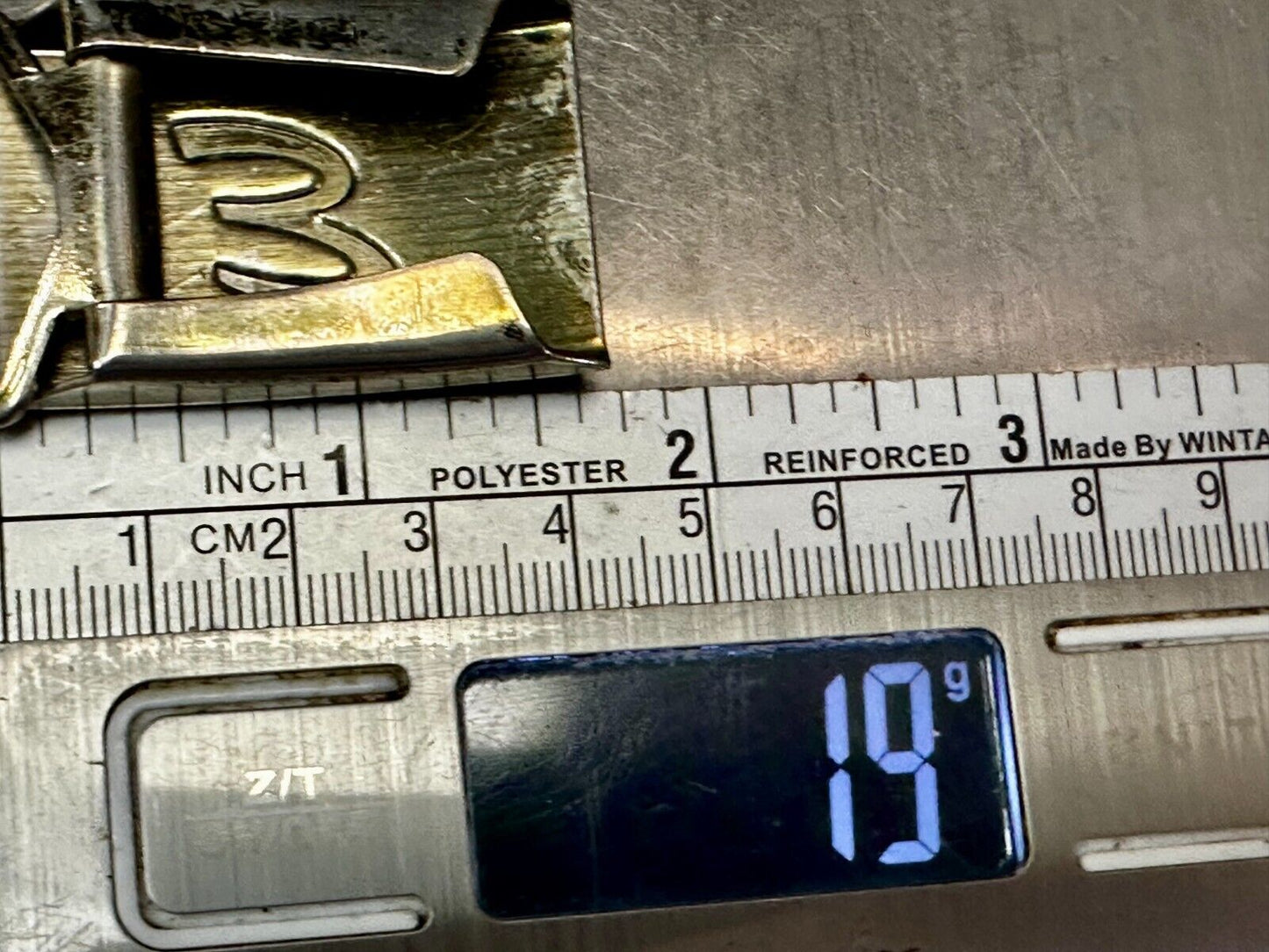 Antique Letter Monogram Initial E Art Deco Style Belt Buckle