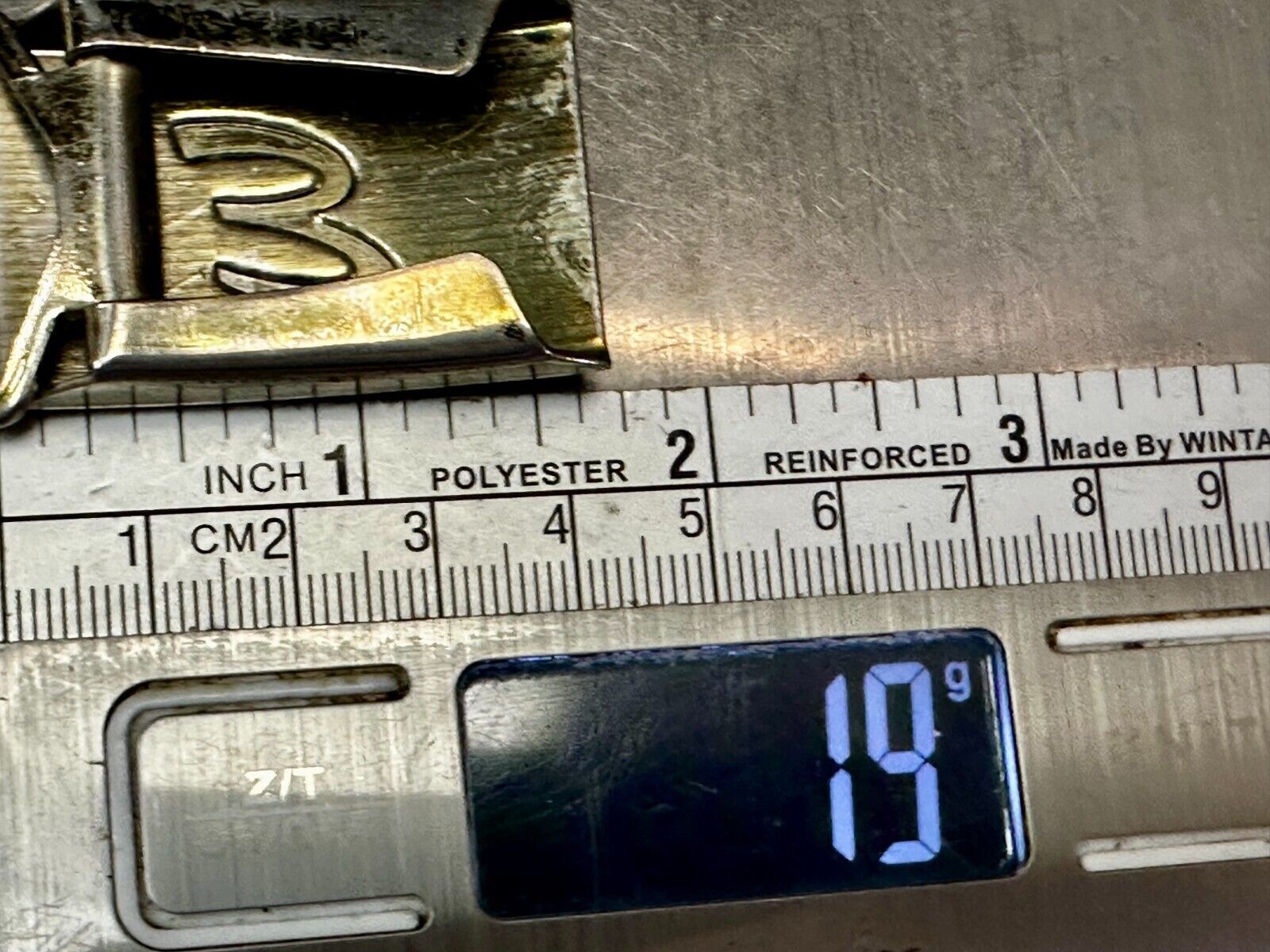 Antique Letter Monogram Initial E Art Deco Style Belt Buckle