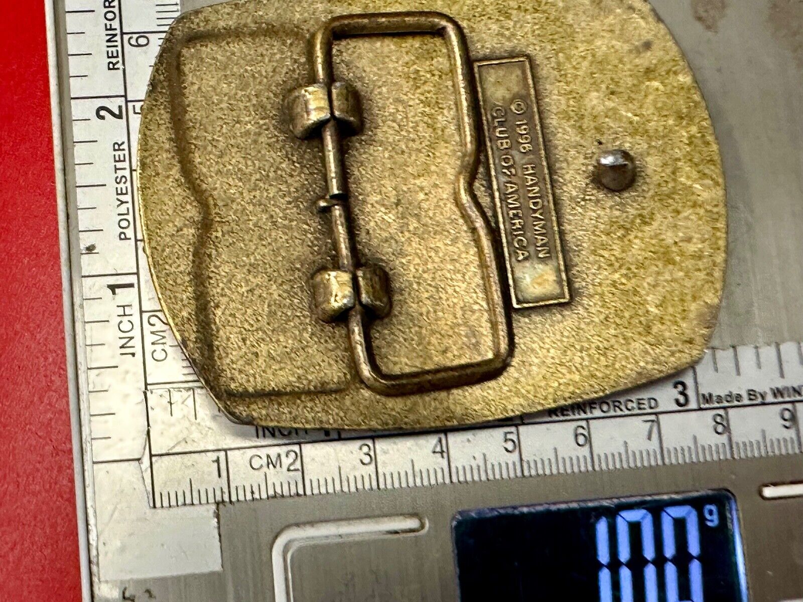 Vintage Handyman Club Of America Life Member Belt Buckle 1996
