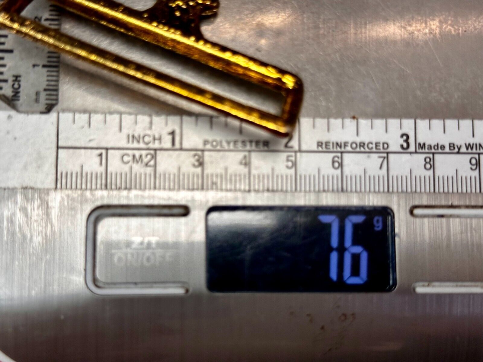 Two-Piece Interlocking Anchor? Open Work Gold Tone Vintage Belt Buckle