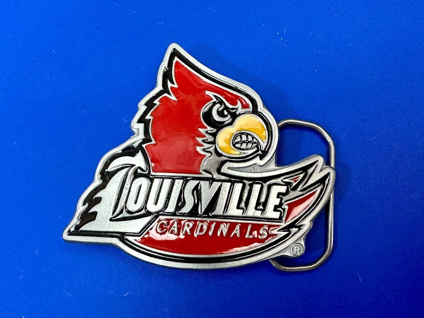 University of Louisville Cardinals NCAA Pewter Belt Buckle  ultimate fan gift!