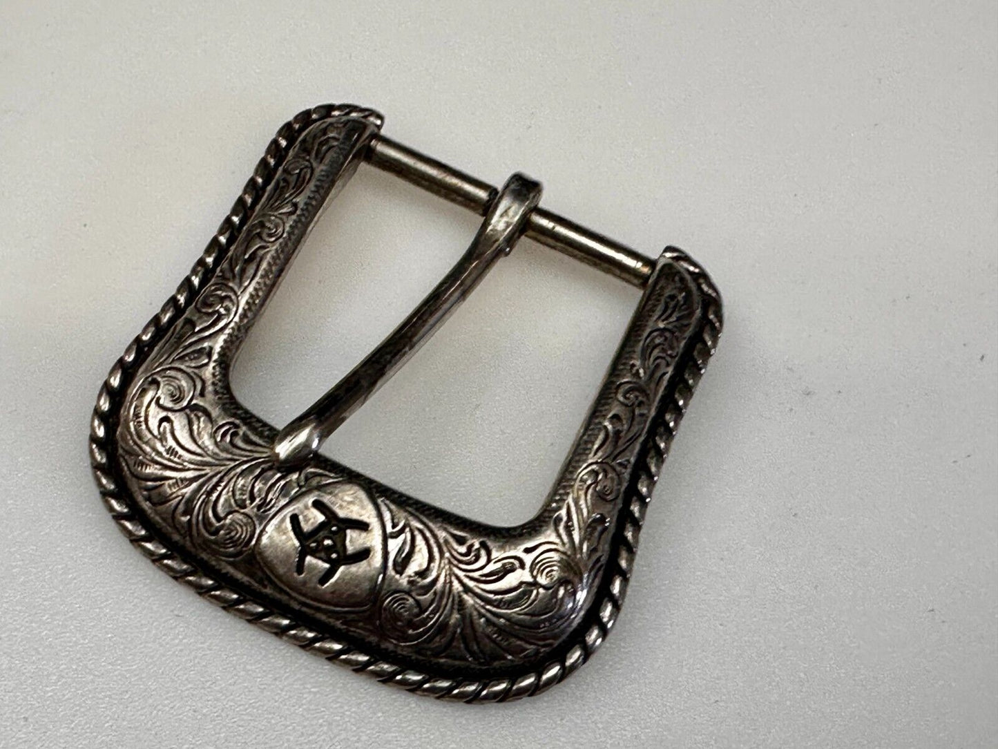 ARIAT Silver Belt Buckle A2108 Ranger Style Replacement Western Belt Buckle