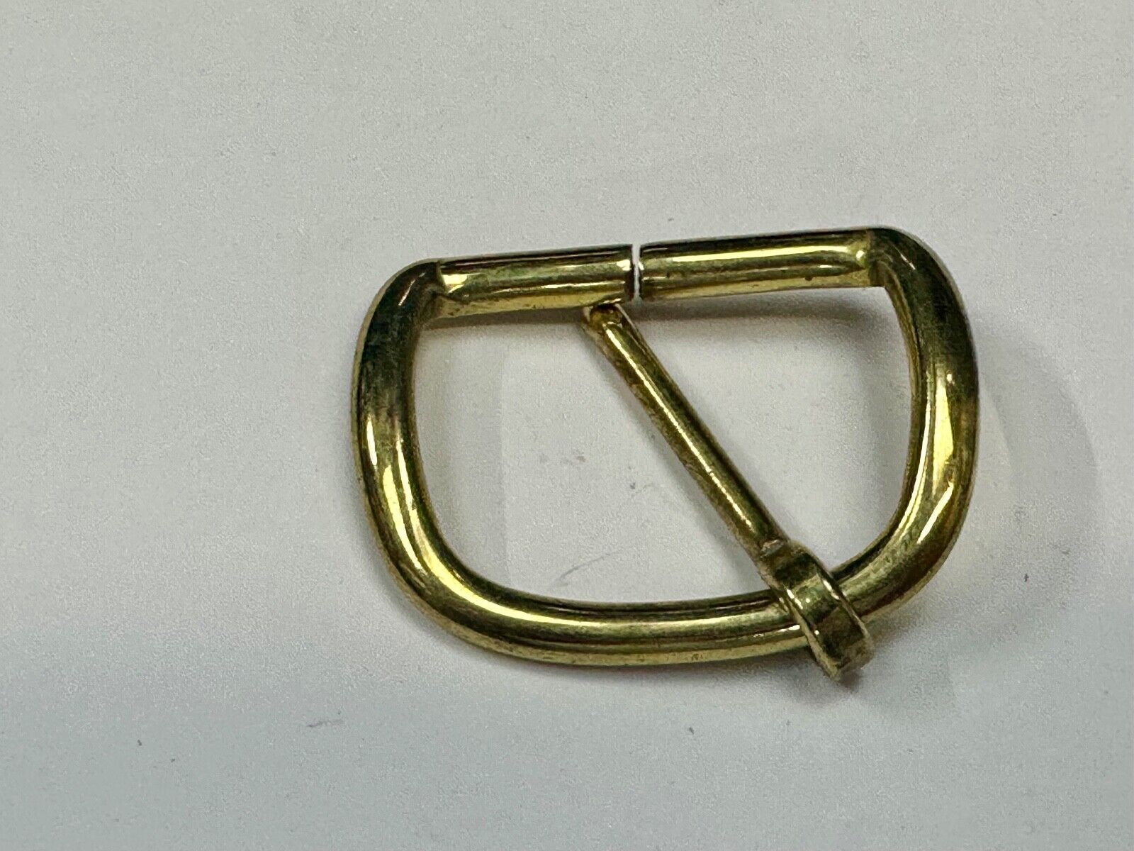 Vintage curved rectangle replacement belt buckle marked W