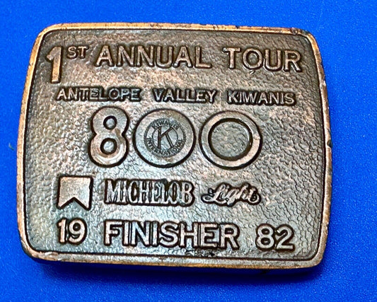 Antelope Valley 800 Kiwanis Finisher Belt Buckle 1st Annual Tour