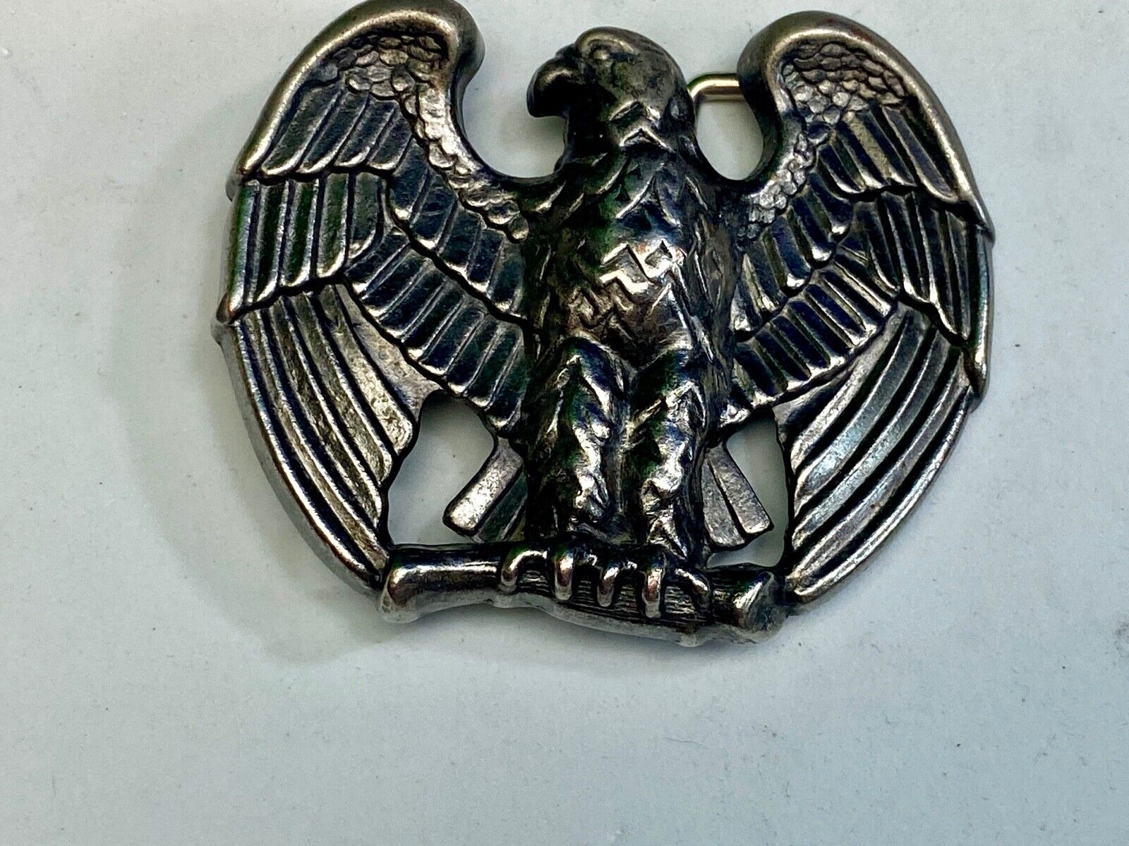 Avon American Eagle Belt Buckle Vintage  Majestic Animal Silver Tone Retro 80s