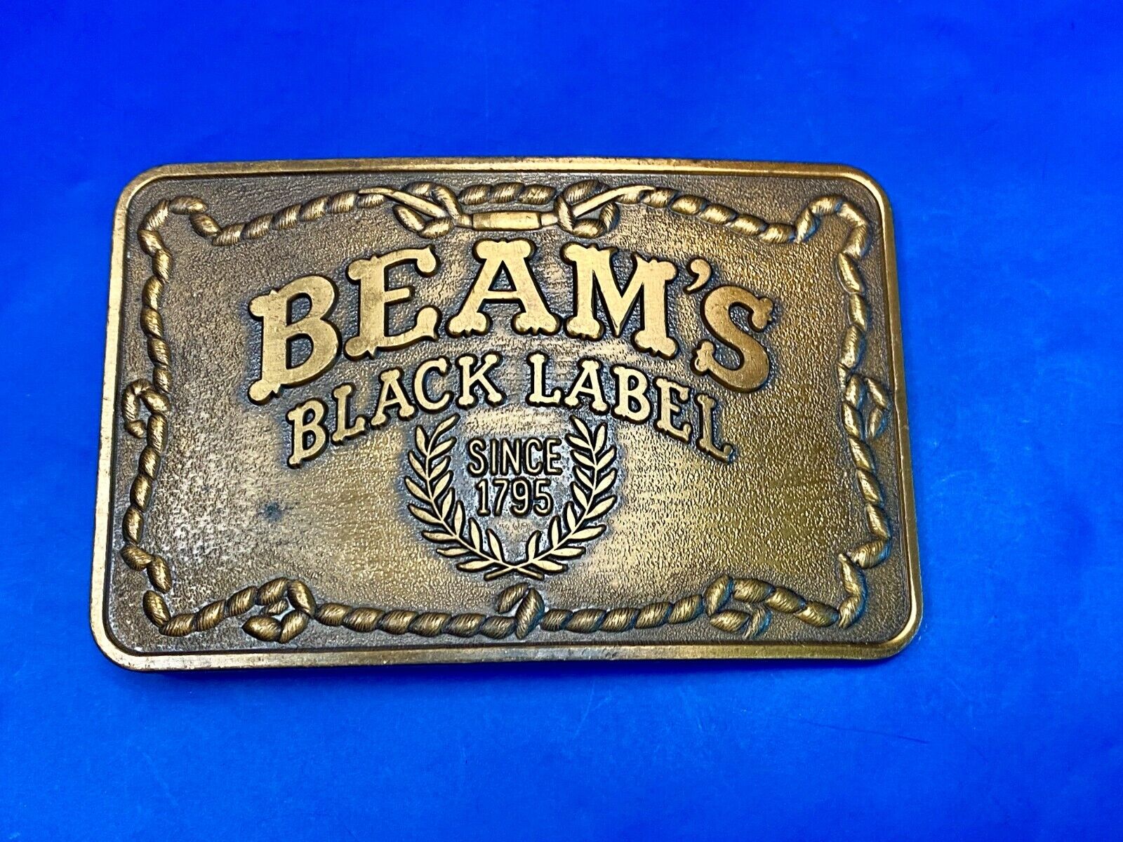 **Beam's Black Label** Since 1795 Booze Collectable Whisky Belt Buckle