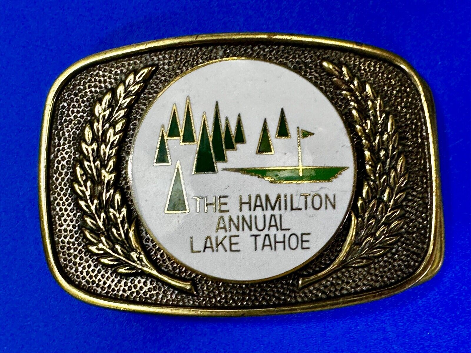 The Hamilton Health Center Annual Golf Tournament Lake Tahoe Belt Buckle