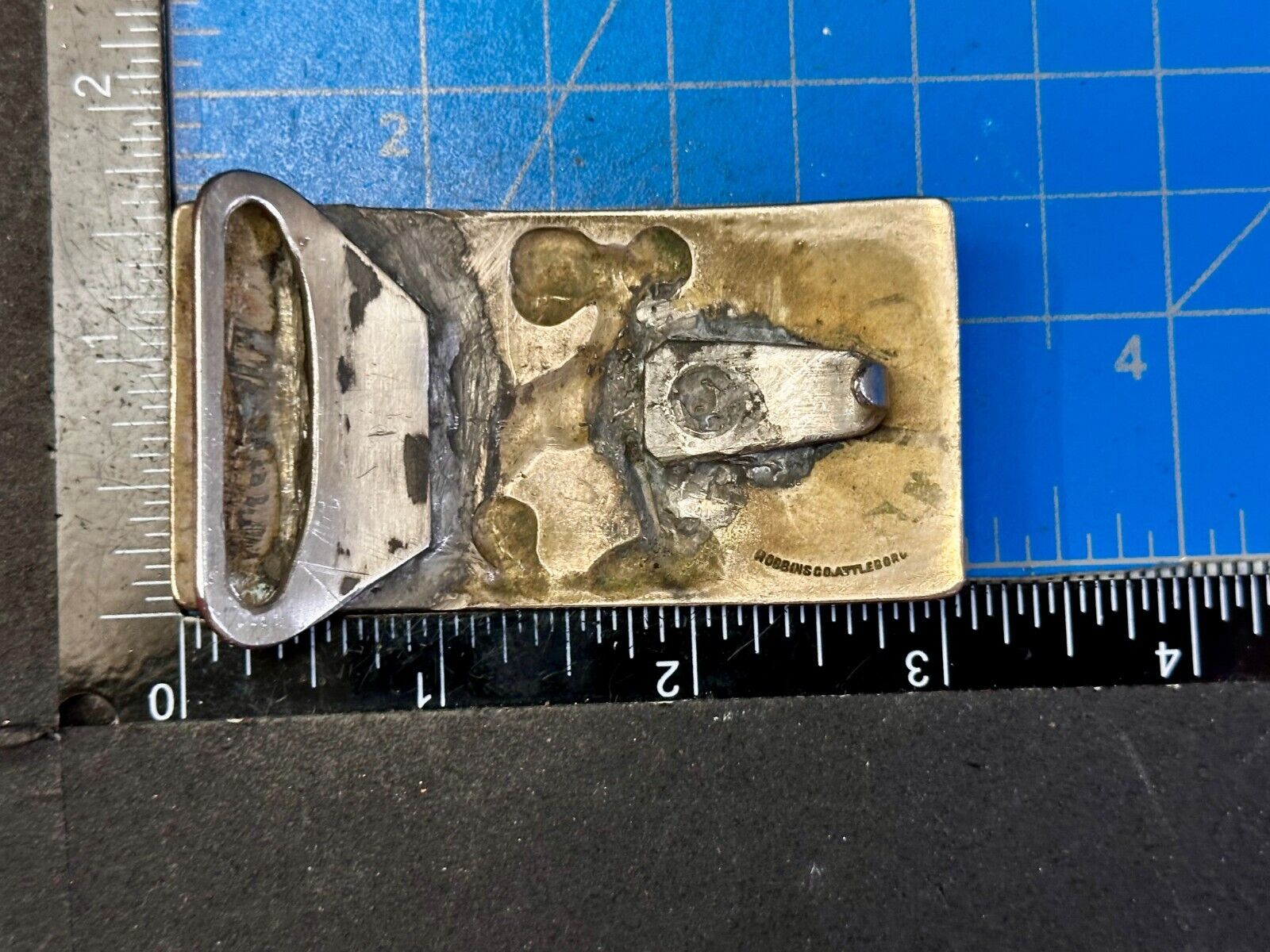 University Of New Mexico Lobo Antique 1940'S Robbins Co Attleboro Belt Buckle