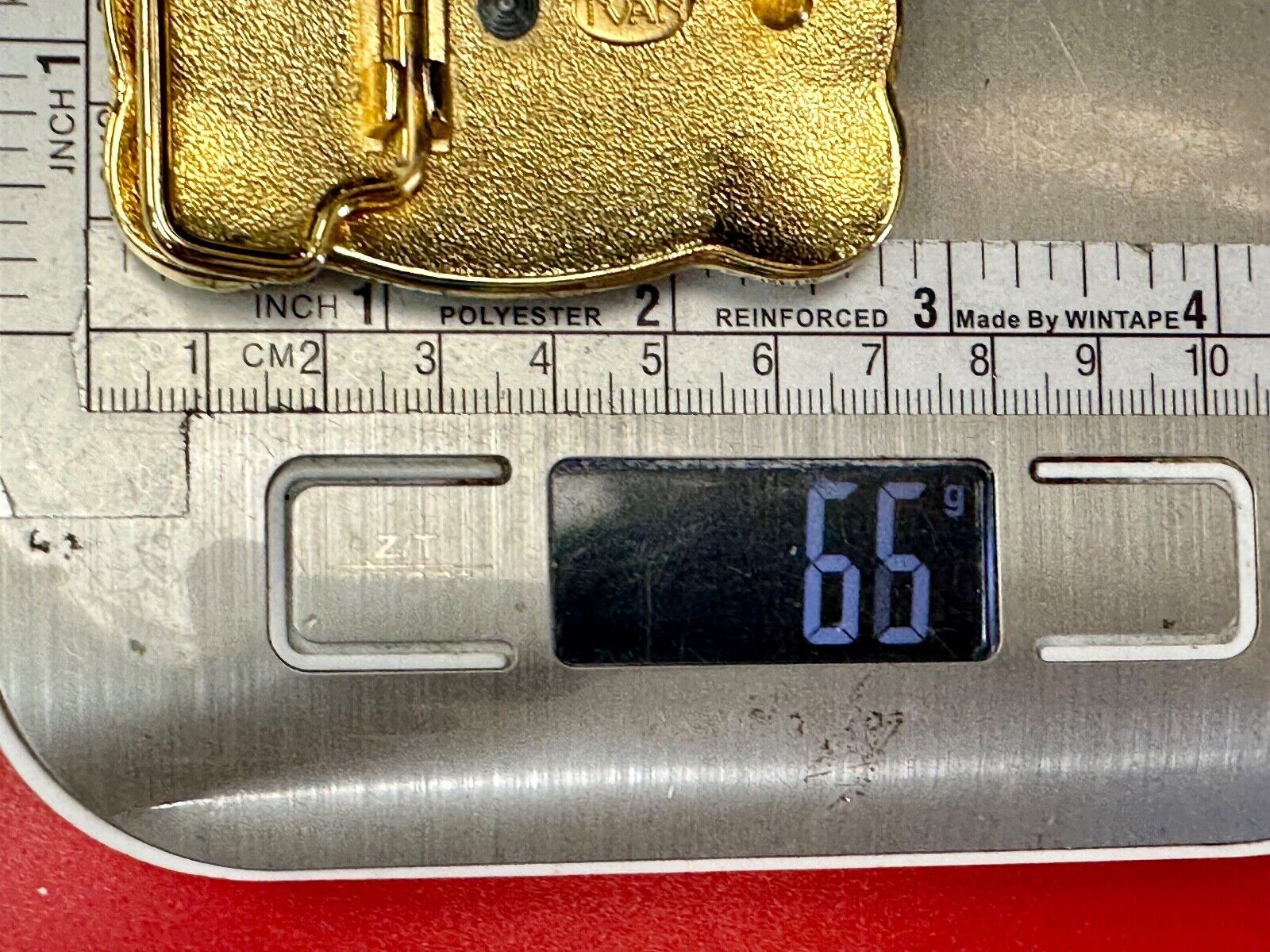 vintage Ivan Western two tone rodeo cowboys belt buckle