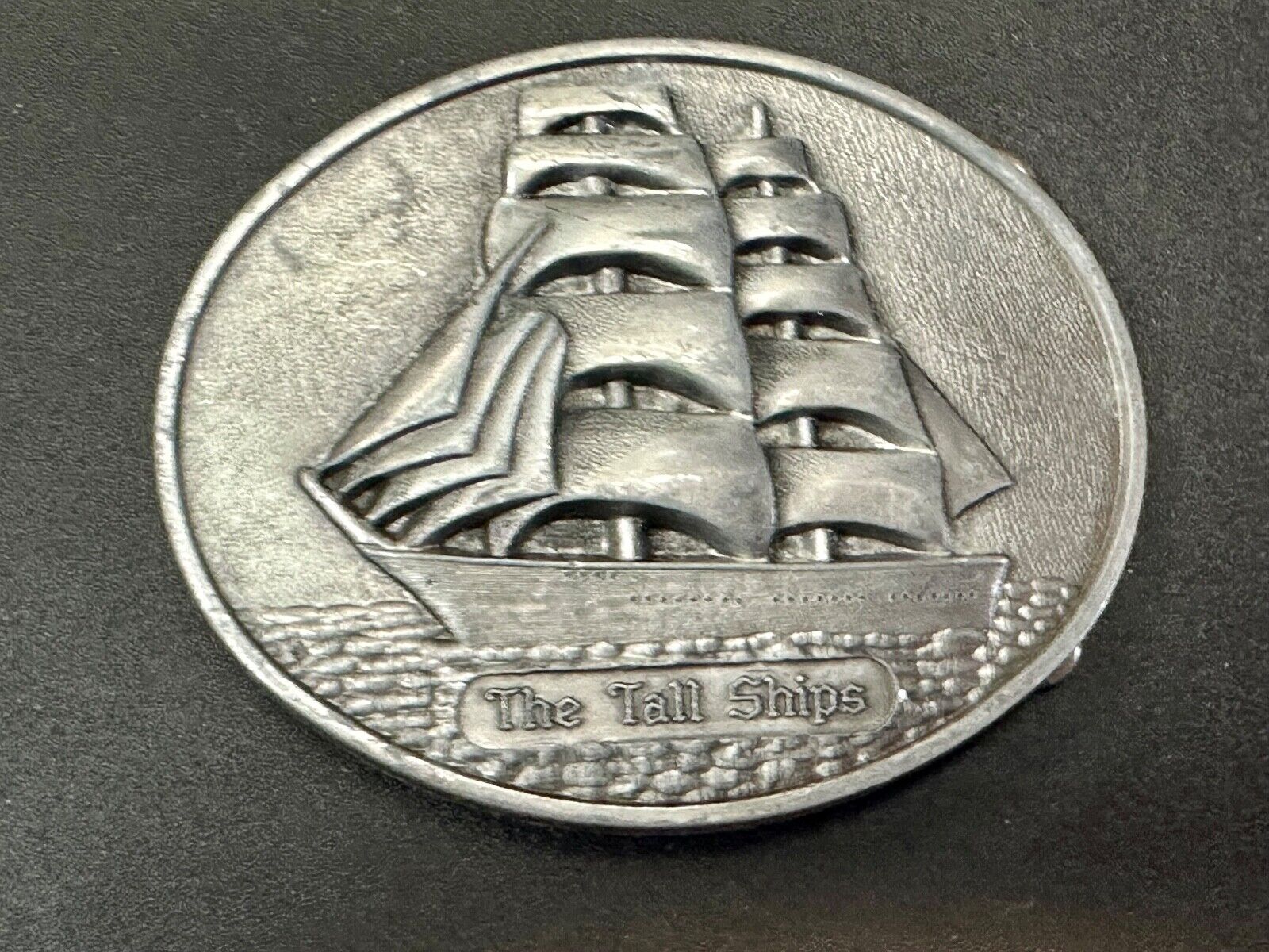 The Tall Ships Sailing Ship Boat Clipper Schooner Yacht Vintage belt buckle