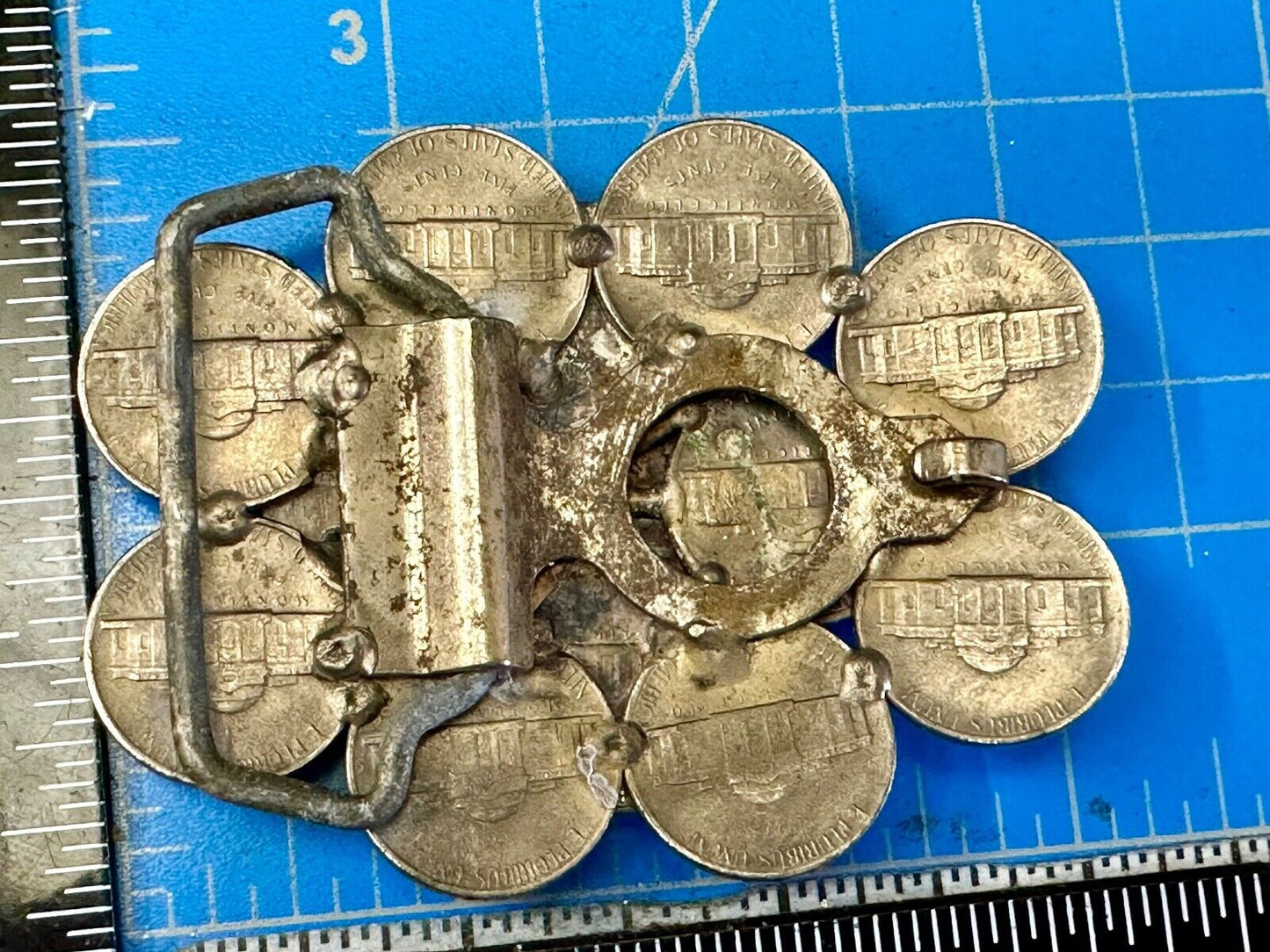 Artisan Rare Coin Collectors Vintage Belt Buckle