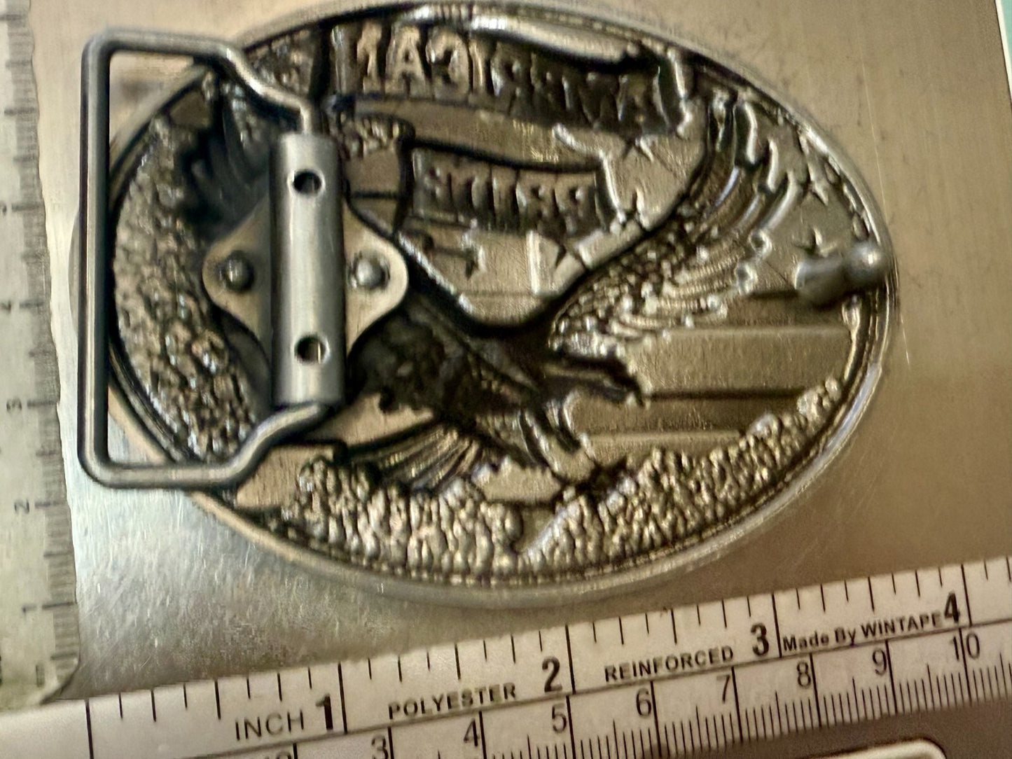 American Pride - Patriotic USA United States Flag and Eagle Belt Buckle