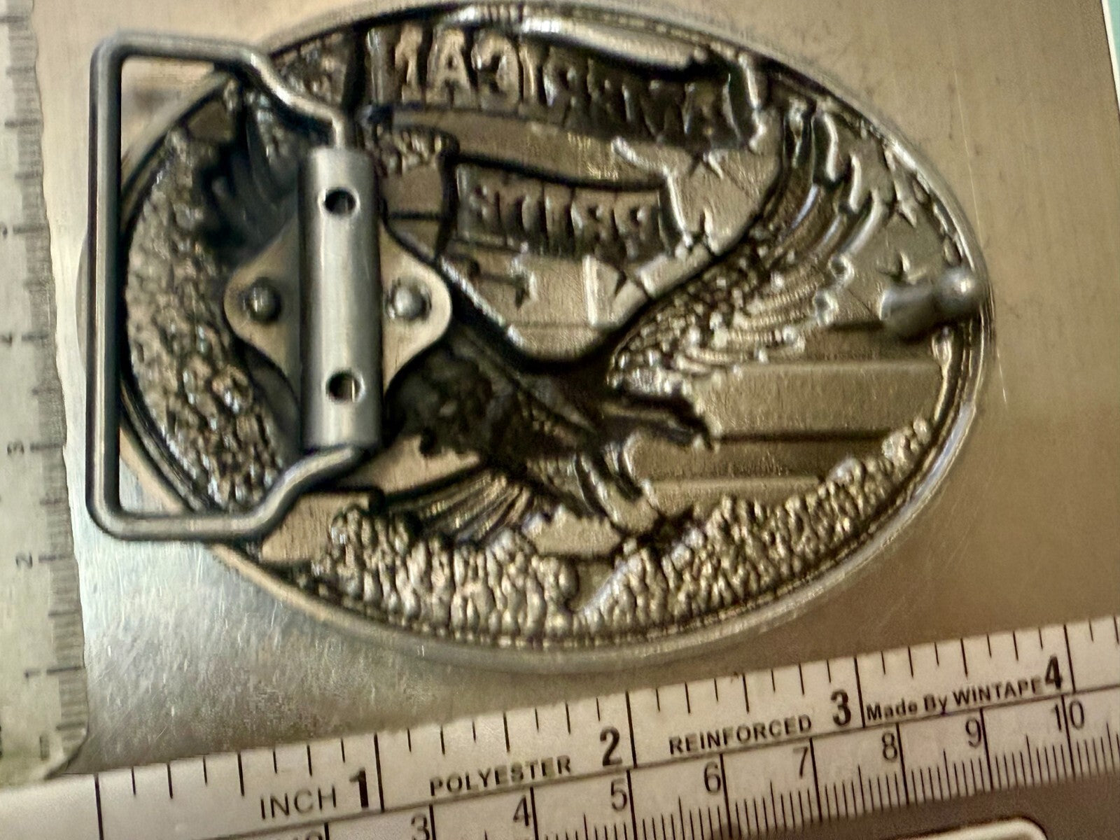 American Pride - Patriotic USA United States Flag and Eagle Belt Buckle