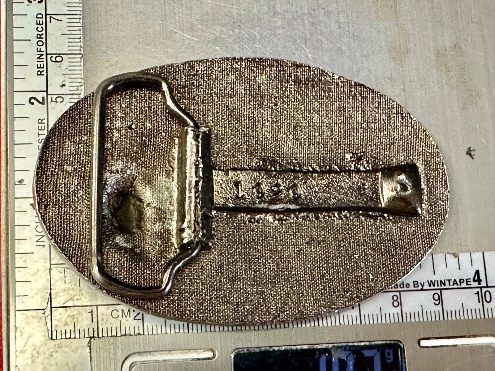 United States Marine's  Flag Memorial Eagle Anchor Emblem vintage belt buckle